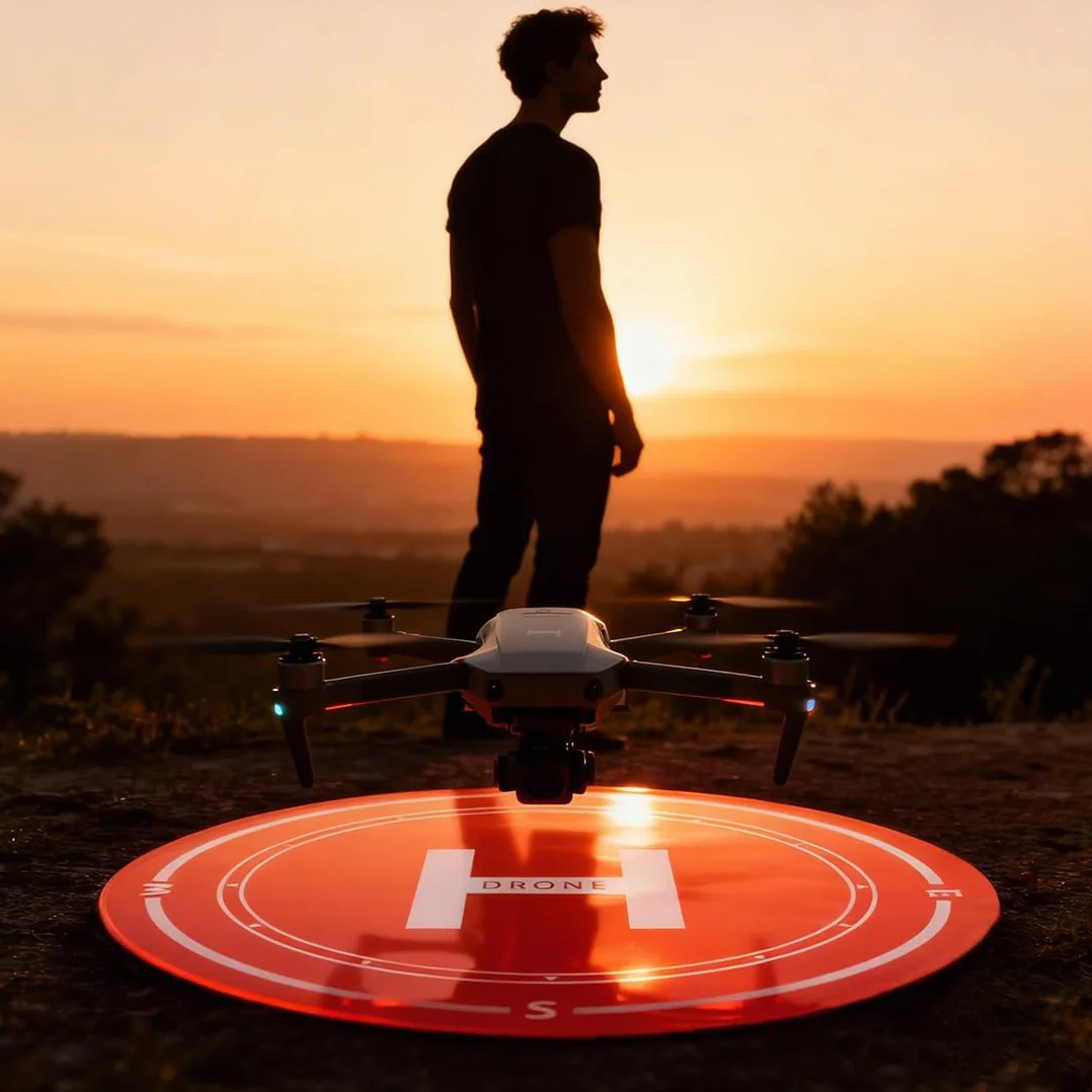 Plataforma De Aterrizaje Drones, Plegable, 50cm, Universal, Double Face, Impermeable, Mat de aterrizaje para Mini 3 Pro/Mini 2/Mavic 3/Air 3/Avata 2