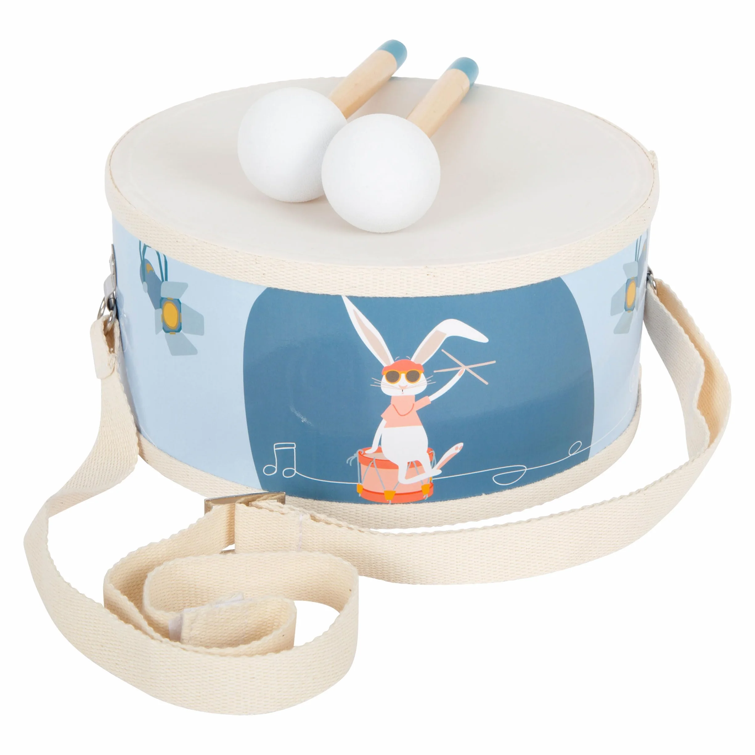 Small Foot Tambor Groovy Beats, instru. Infantil, a Partir de 3 años, de Madera, edu. Musical temprana, 12250