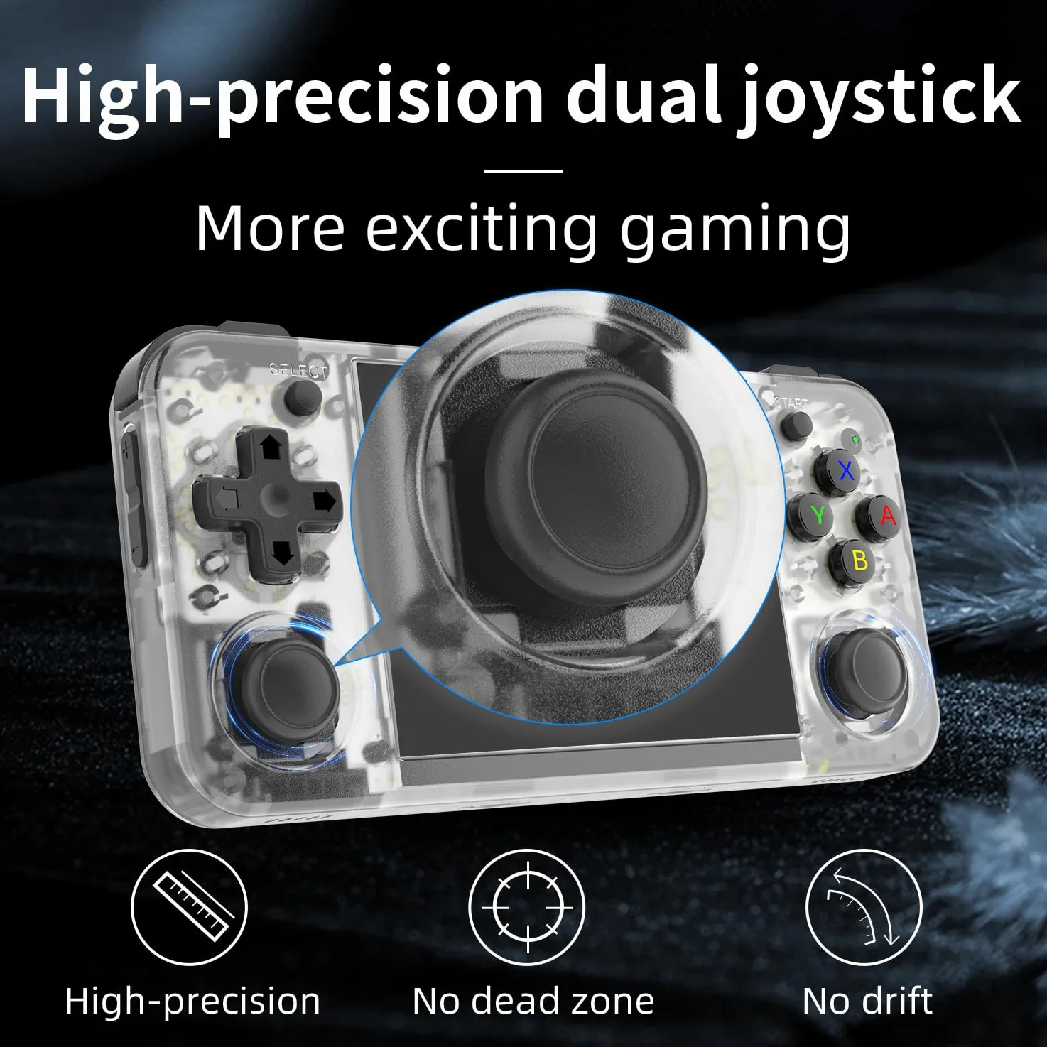 rg35xx H - Emulador de juegos retro 35xxH con una tarjeta 64G precargada de juegos rg35xxh visualización IPS de 3.5 pulgadas compatible con 5G WiFi Bluetooth HDMI y salida de TV