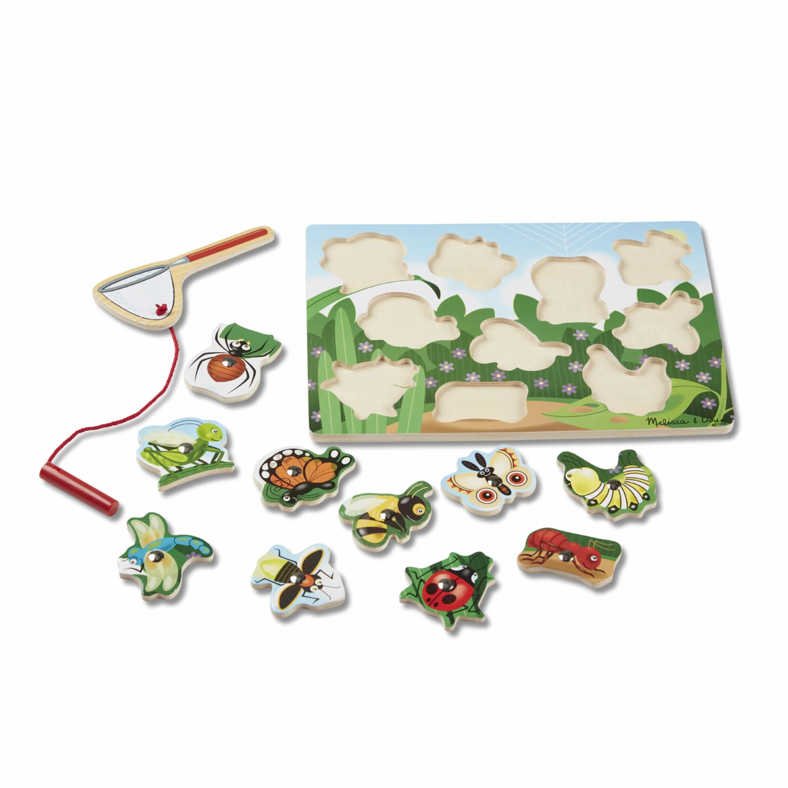 Melissa & Doug Cazar Insectos, Juego magnético de Madera