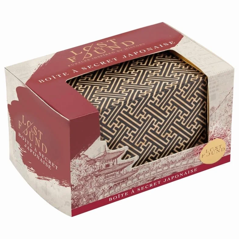 Professor Puzzle – Caja Secreta Japonesa – Mecanismo de Apertura de Siete Movimientos – Caja de Secreto Japonesa con Sorpresa en el Interior
