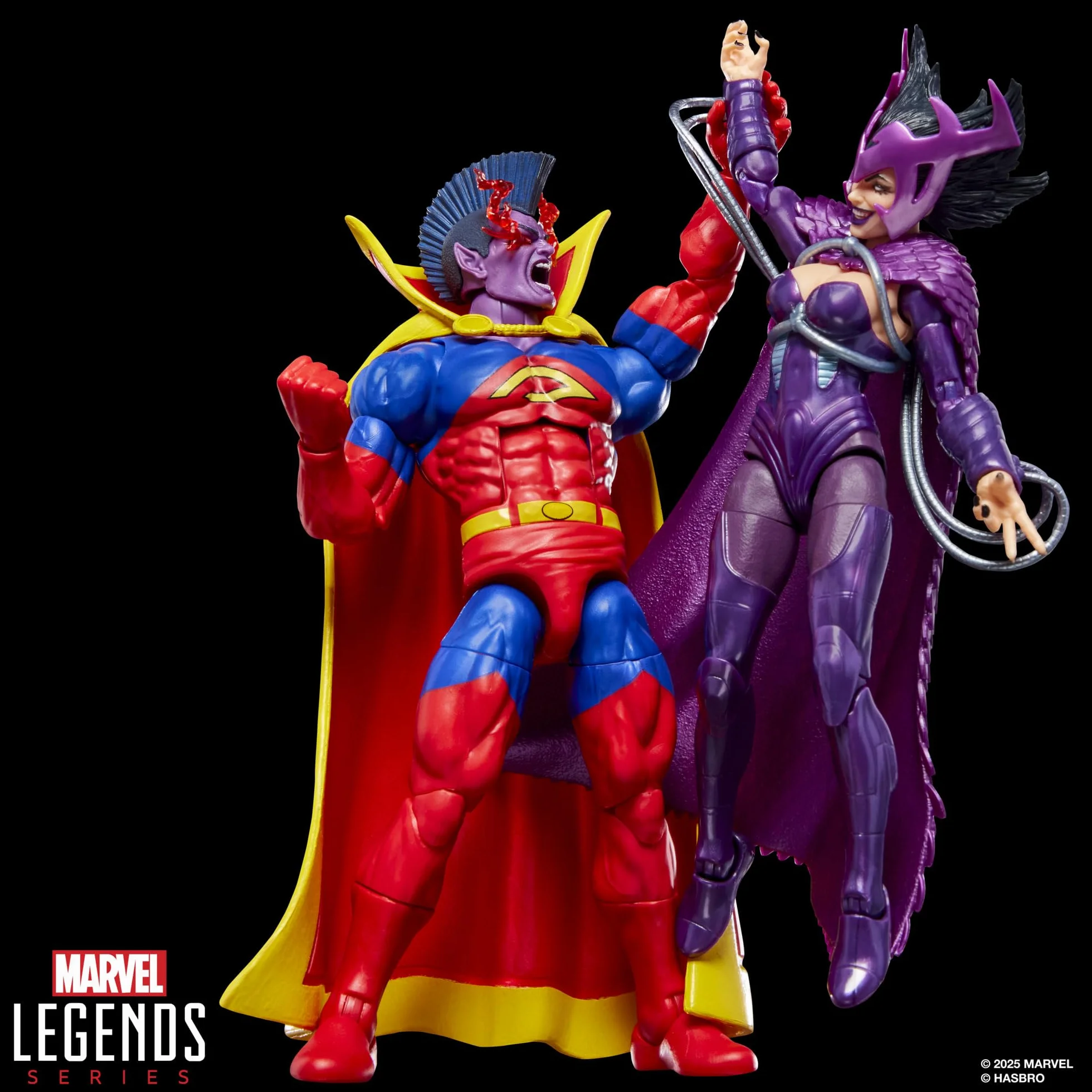 Marvel Legends Series X-Men, Pack Doble de Figuras de acción de Deathbird y Marvel’s Gladiator