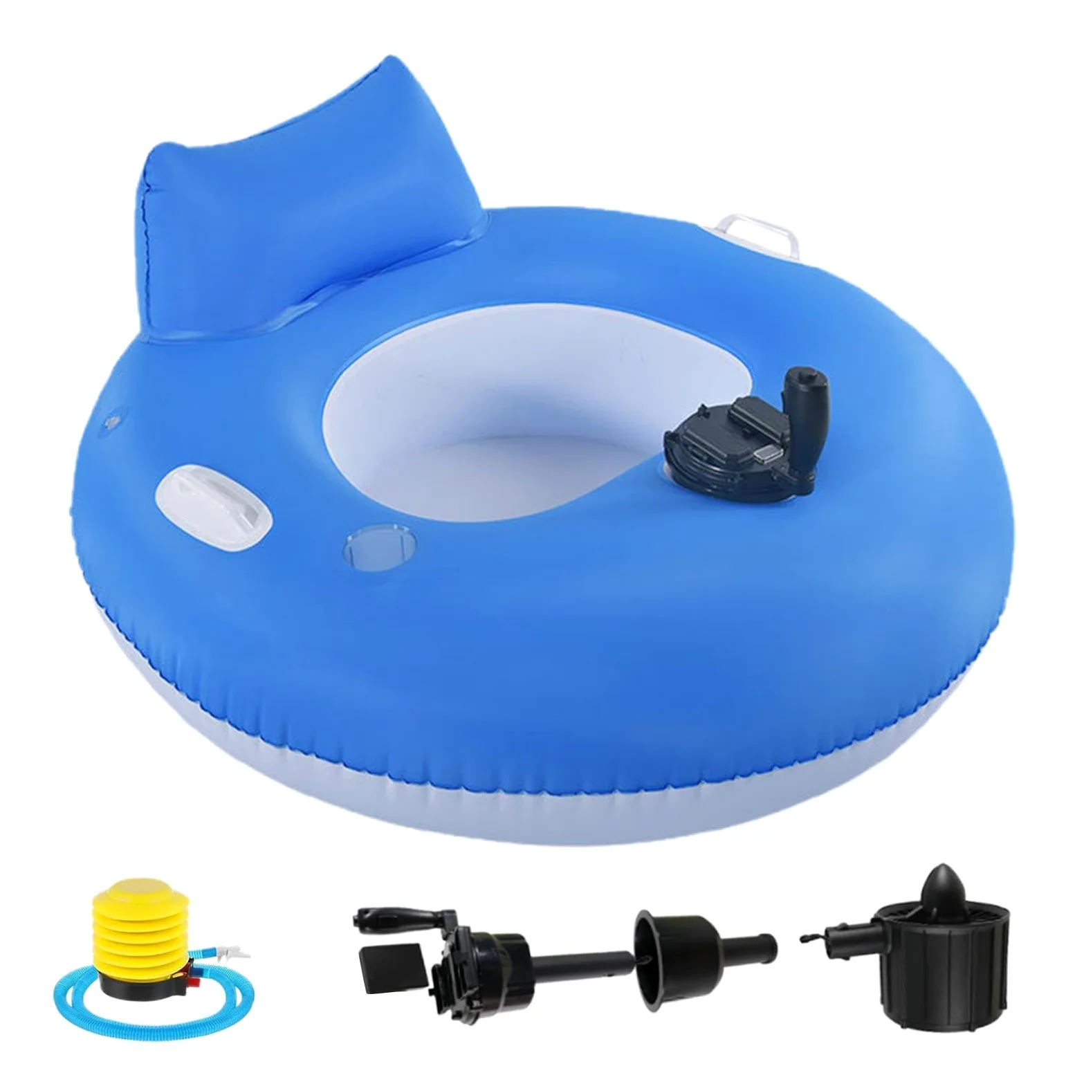 Tumbona Flotante Hinchable Portátil Balsa Tubing Eléctrica Y Acuática Con | Flotador De Agua Inflable Para Lago Río Estanque Piscina Y Actividades Veraniegas Al Aire Libre