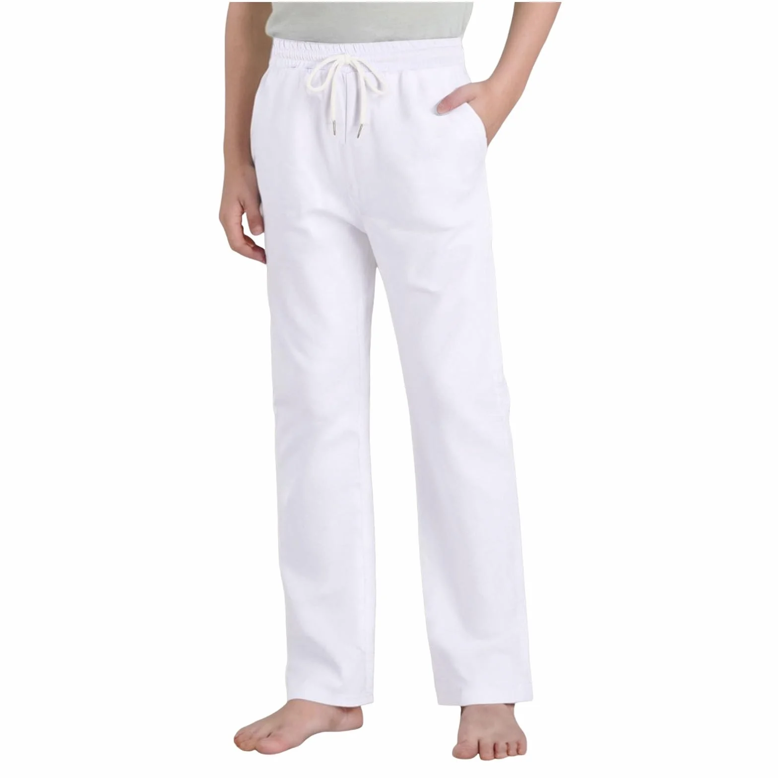 Pantalones de chándal para niños anchos cintura elástica cálidos entrenamiento adolescentes otoño invierno