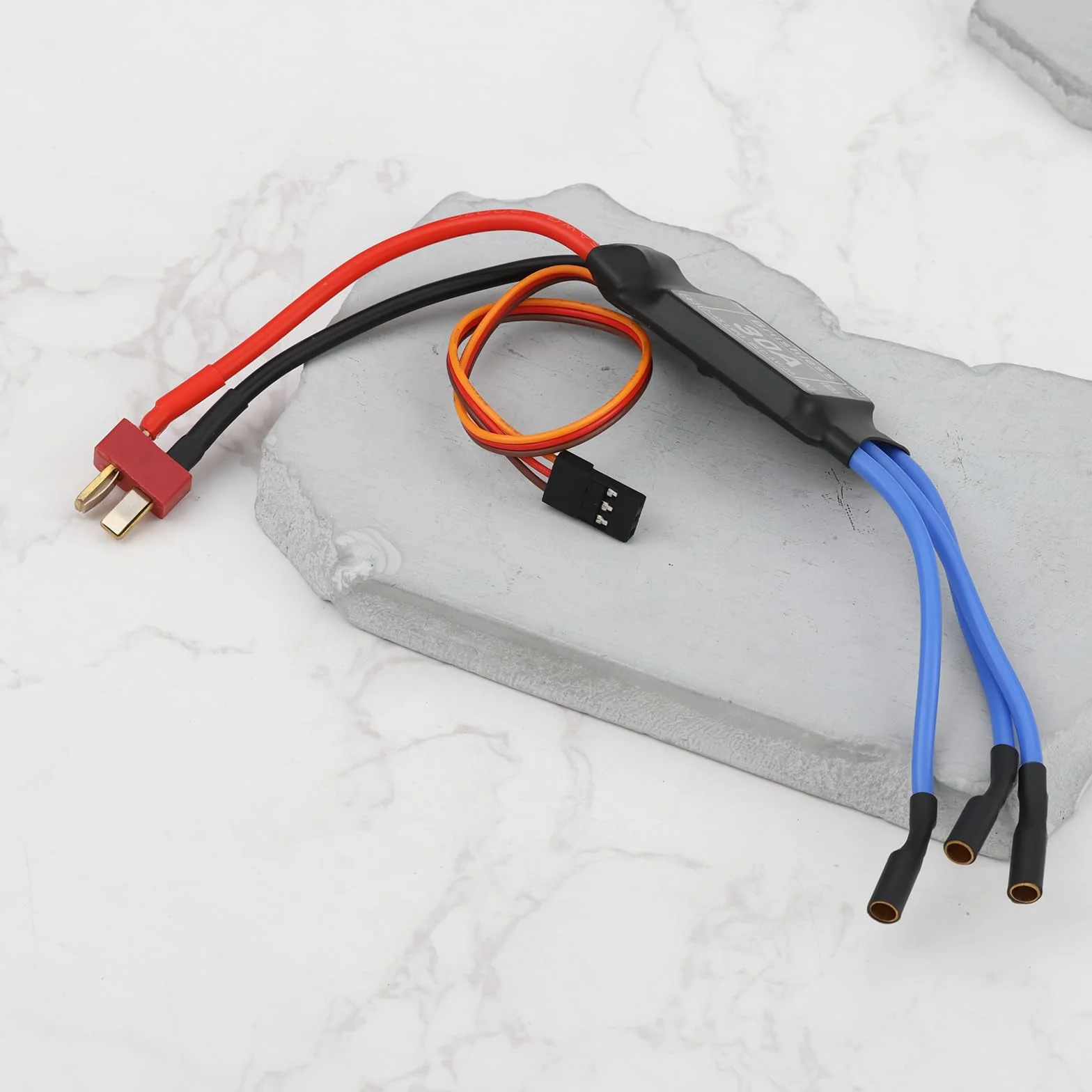 ECSiNG Controlador de Velocidad eléctrico ESC sin escobillas PWM de 30 A 2-4 s 8 kHz con BEC para Aviones RC
