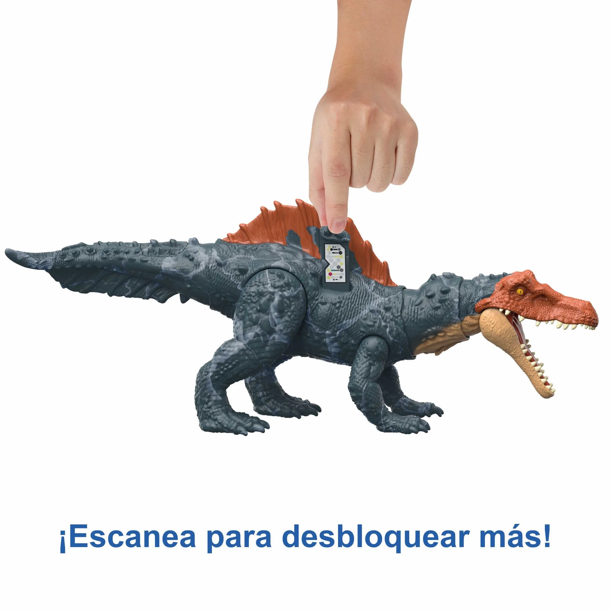 Mattel Jurassic World Dominion Massive Action Siamosaurus Dinosaurio figura de acción, juguete +4 años (HDX51)