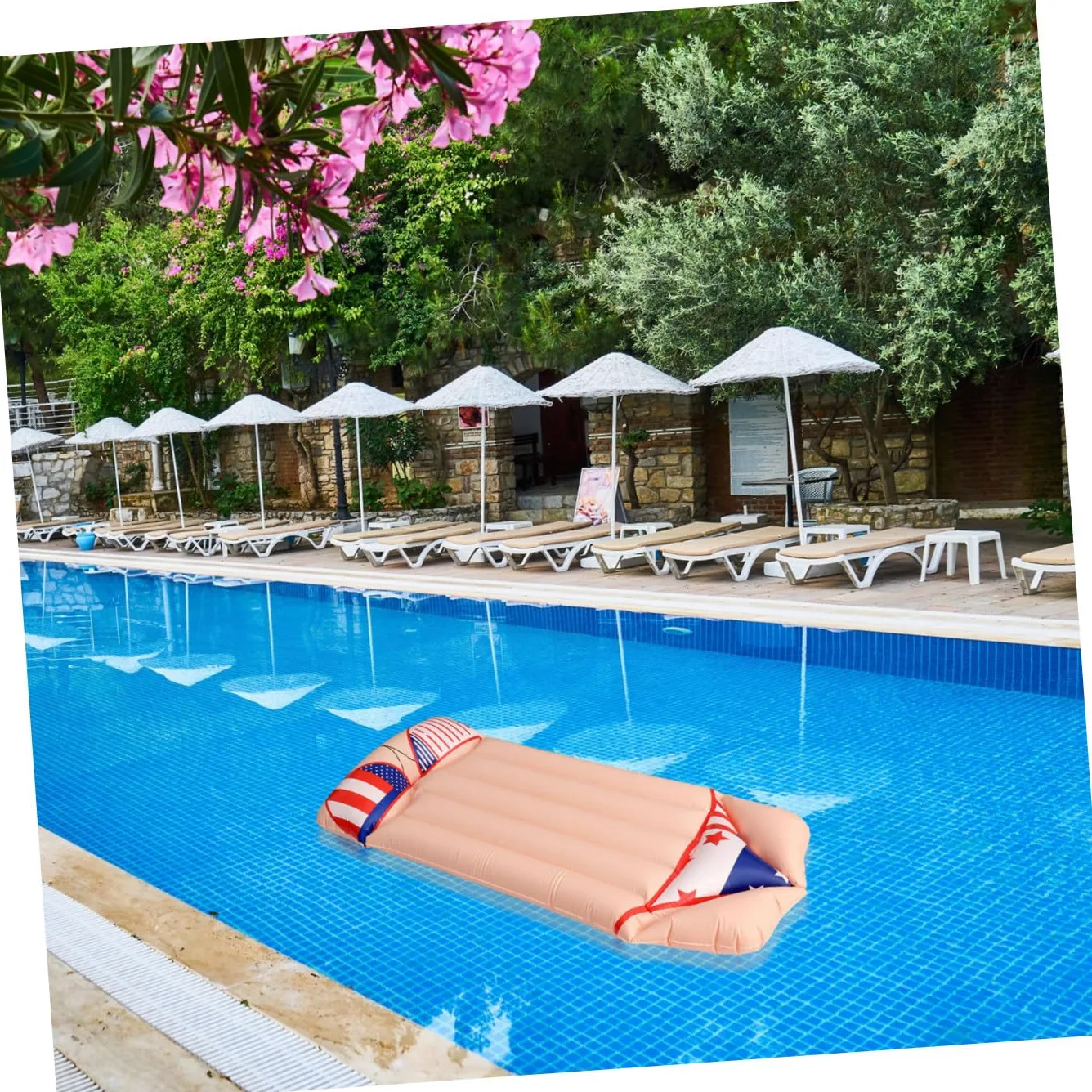 1 Pieza Colchón Inflable de Natación con Estilo Bikini Inflable para Piscina Colchoneta de Agua