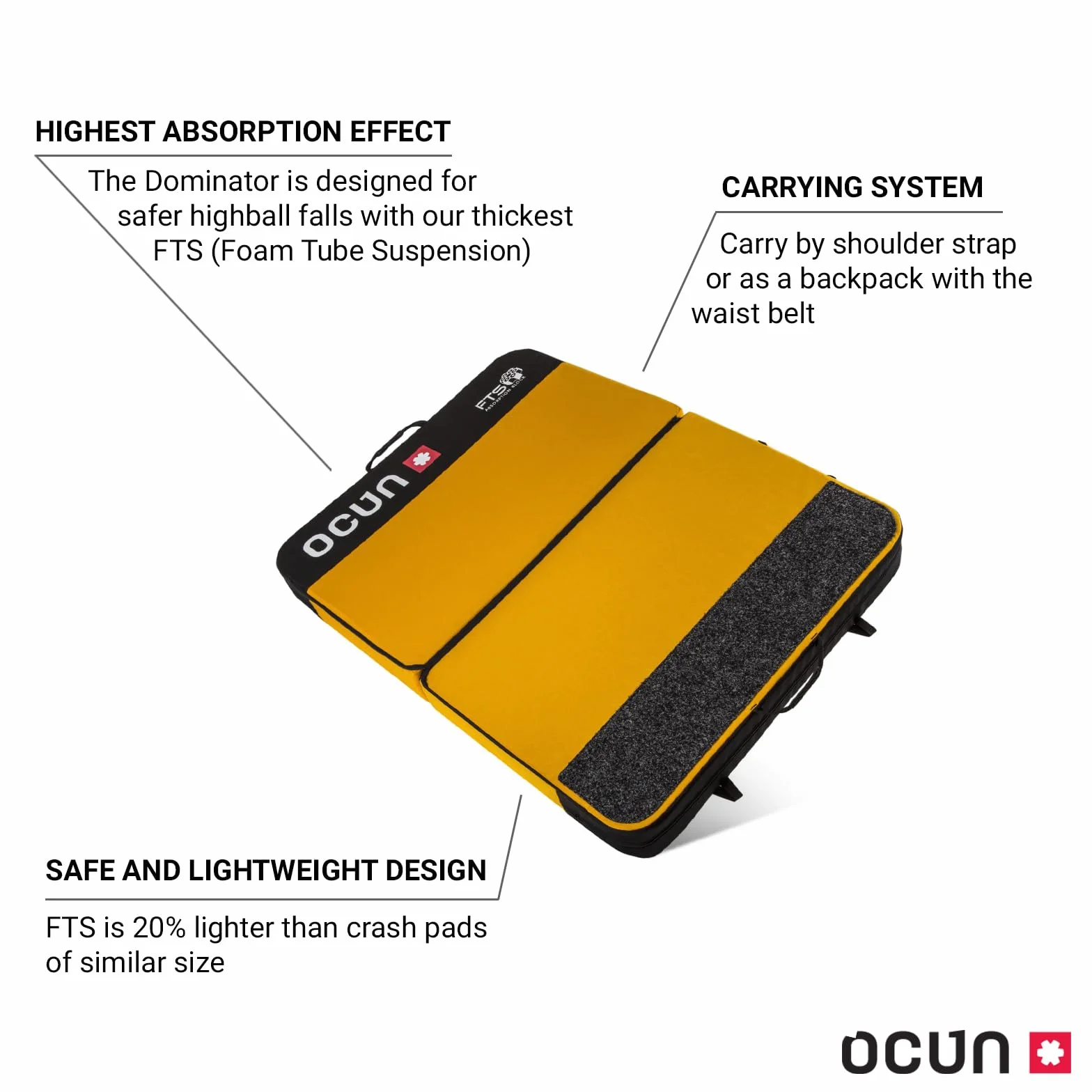 Ocun Dominator FTS Crash Pad Boulder