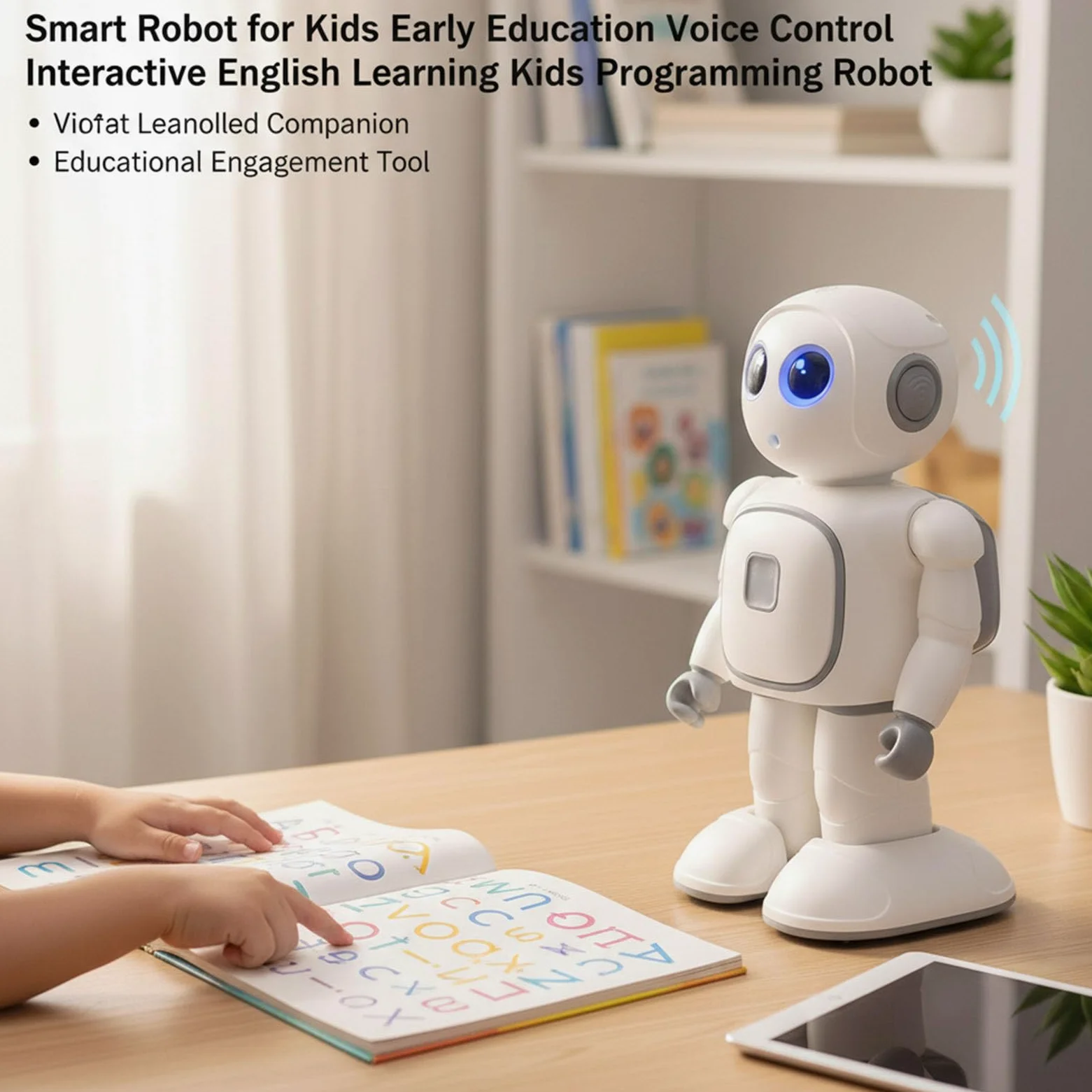 Robot Educativo para Niños R8Pro, Robot de Programación con Control de Voz, Inteligente Interactivo de Aprendizaje en Inglés para Educación Temprana
