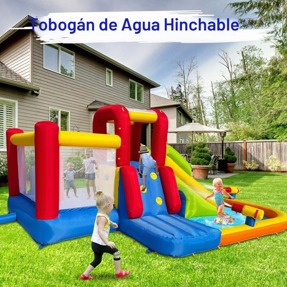 Ballsea Castillo hinchable con soplador, material premium, certificado de seguridad, uso en interiores y exteriores, ideal para cumpleaños infantiles y fiestas familiares