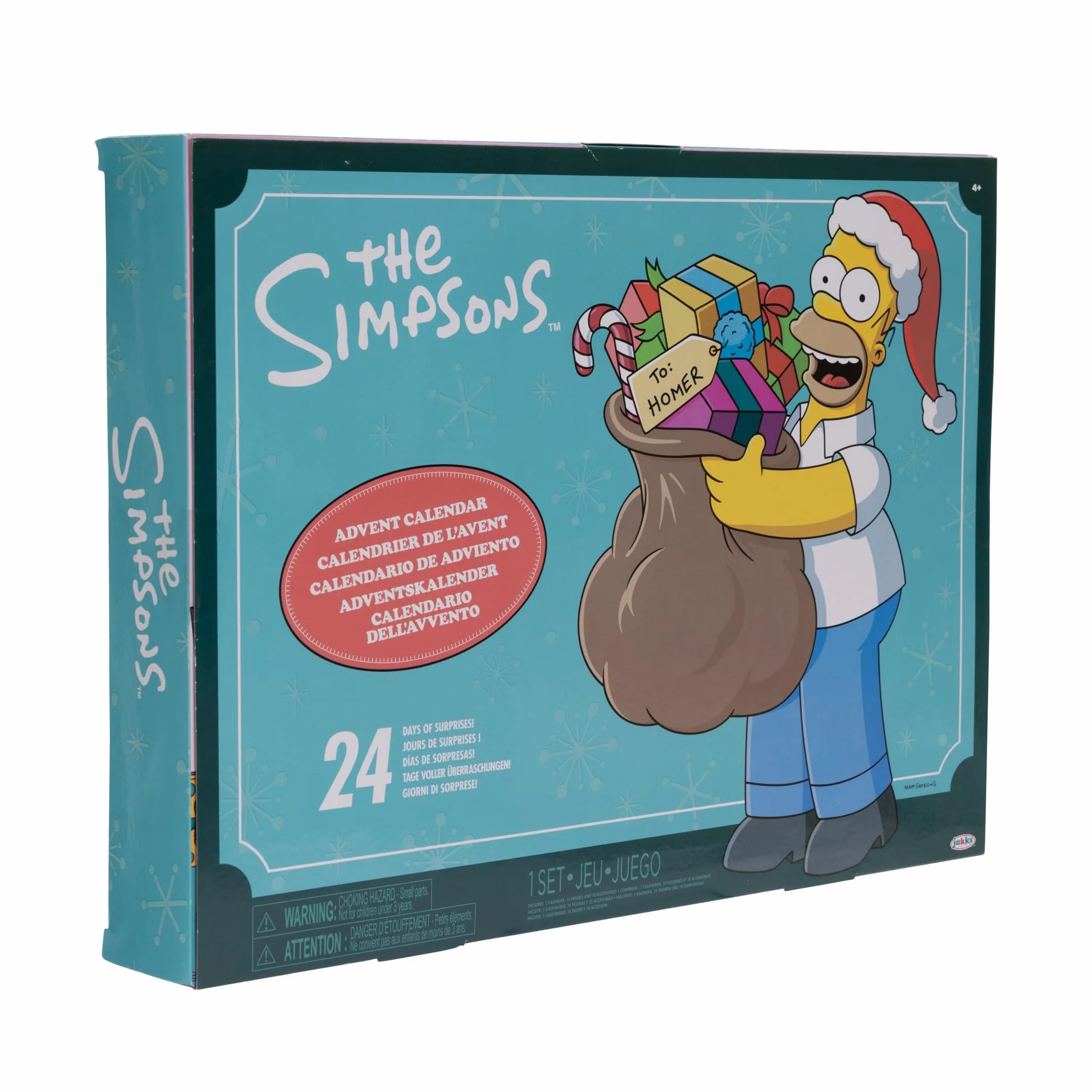 Los Simpsons - Calendario de Adviento de los Simpsons - 24 Figuras y Accesorios de Hasta 3 cm - Colecciona los Clásicos Personajes de Simpsons