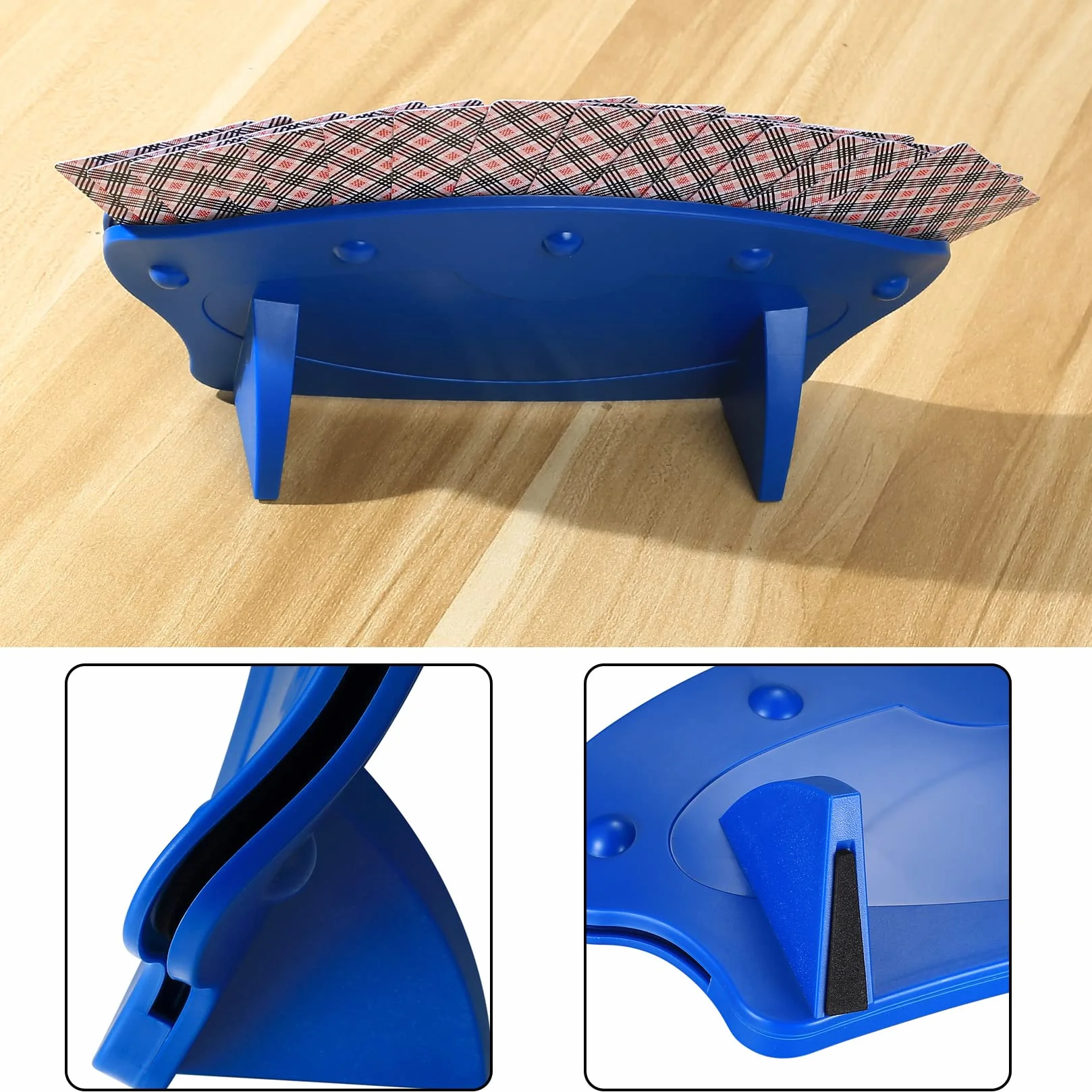 2 Piezas Soporte para Naipes, Sujeta de Juego de Naipes Manos Libres, Soporte para Juego de Cartas Plastic para Niños Adultos Personas Mayores