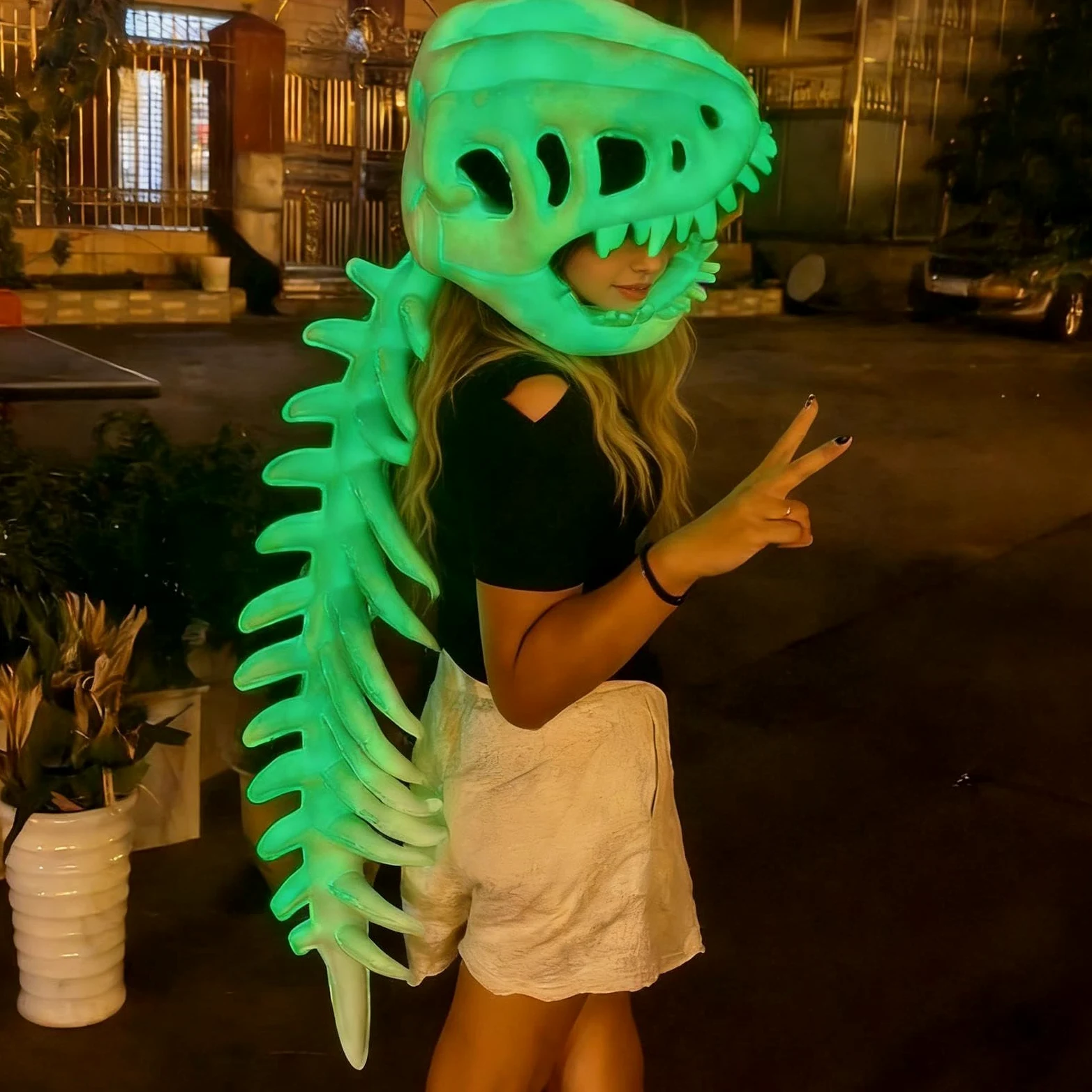Disfraz De Esqueleto De Dinosaurio Que Ropa Y Accesorios Para Cosplay | Disfraces para Para Niños Y Adultos De Disfraces Convenciones Cómics Y Actuaciones