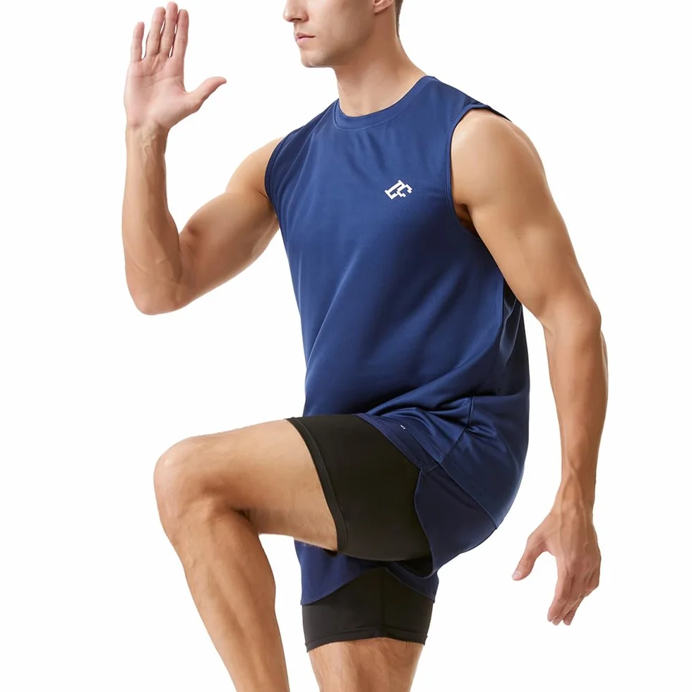 Camisetas sin Mangas para Hombre Secado Rápido Gimnasio Fitness Correr