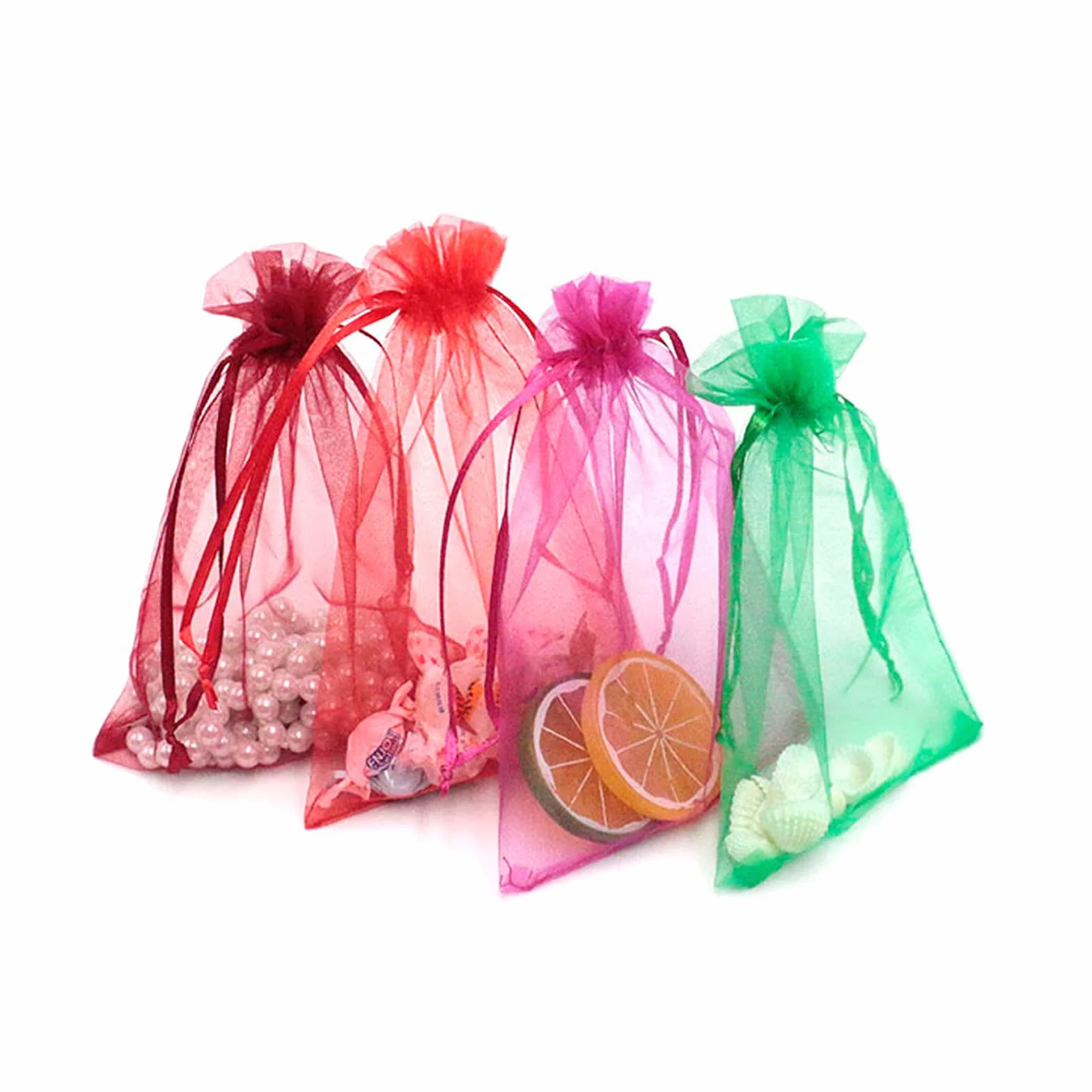 Carehabi - 100 bolsas de regalo de organza, joyas y lavanda, multicolor, 10 x 15 cm, preferencias de boda, fiesta de festival
