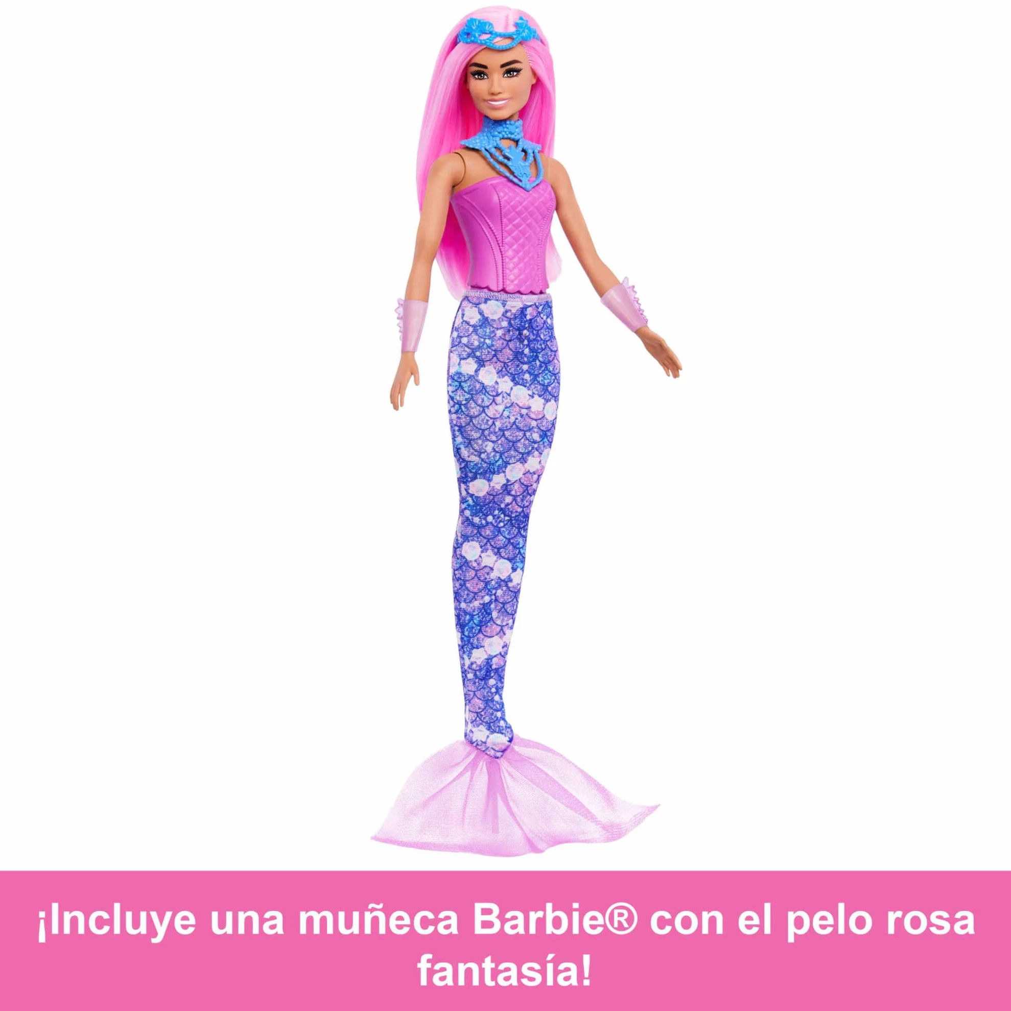 Barbie Calendario de Adviento con muñeca y 24 accesorios sorpresa de juguete, como un unicornio y mascotas, muñeca de moda que se convierte en sirena, hada y mucho más, JFL66