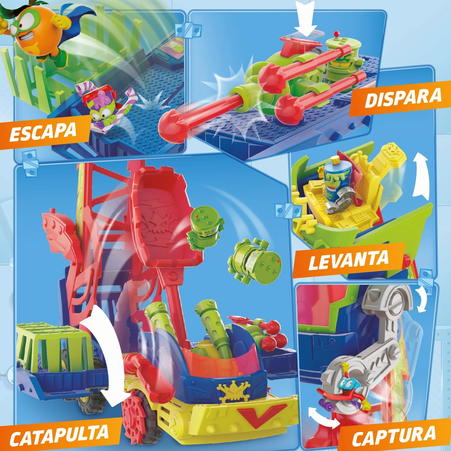 SUPERTHINGS KAZOOM Power Mr. King Truck Camión Serie TV con Vehículo Figura Exclusiva Robotoxics