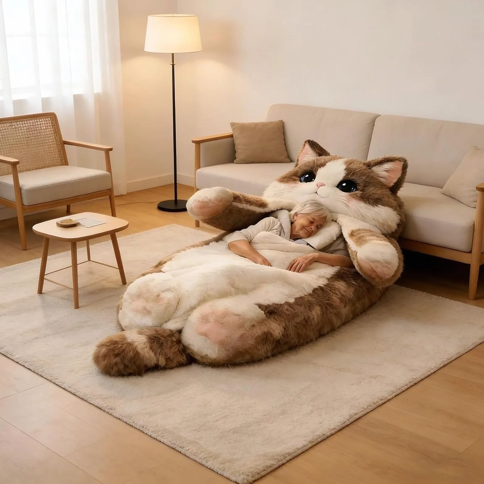 Saco de Dormir for Adultos, Sobres adorables, cómodo Saco de Dormir y Almohada esponjosa en uno