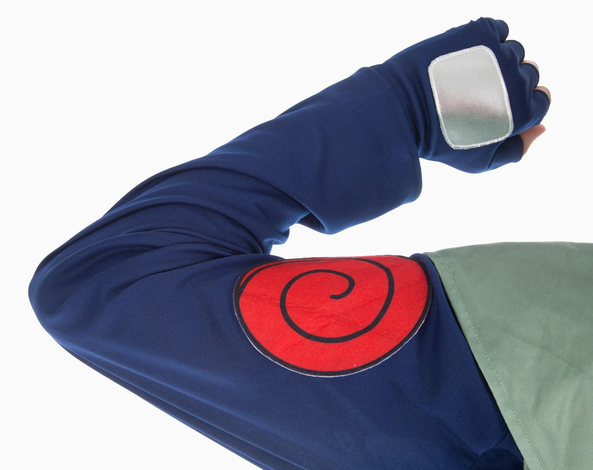 Chaks Disfraz de Kakashi Hatake Naruto Hombre | Disfraz oficial de Naruto, conjunto de 8 piezas con chaleco, pantalones, máscara y cinta para la frente para Carnaval