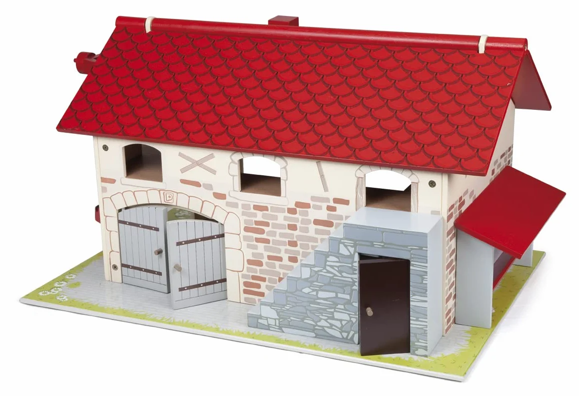 Papo - Granja Grande de Madera Juguete para Niños - 3 Años + - Colección Vida en la Granja - Juego Creativo Universo Agrícola - Idea de Regalo Juguete para Niña y Niño - 55 Cm X 38 Cm X 31.5 Cm