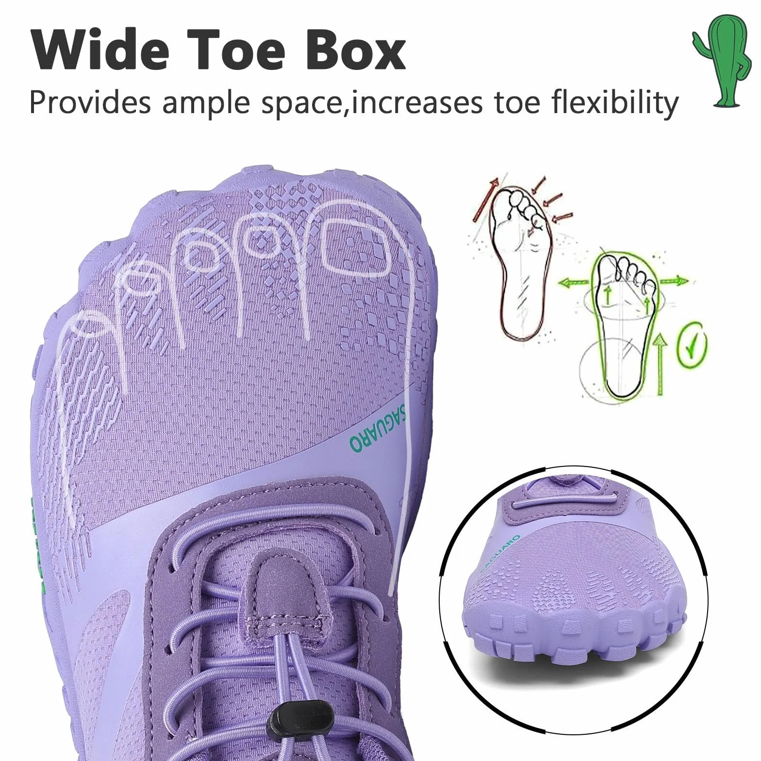 SAGUARO Zapatillas Barefoot Unisex
