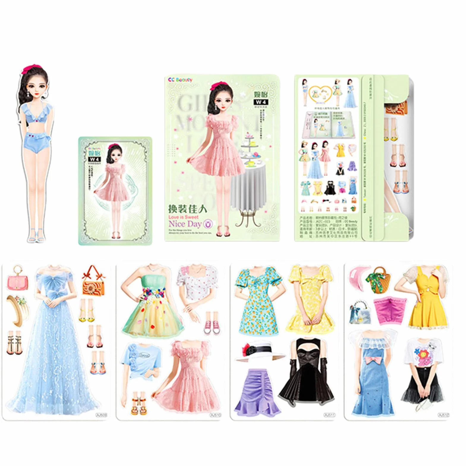 Muñecas de Papel Magnéticas - | Trajes Magnéticos, Juegos Creativos Niños, Ropa de Papel, Diversión Cumpleaños, Actividades Educativas, Regalo Día Niños