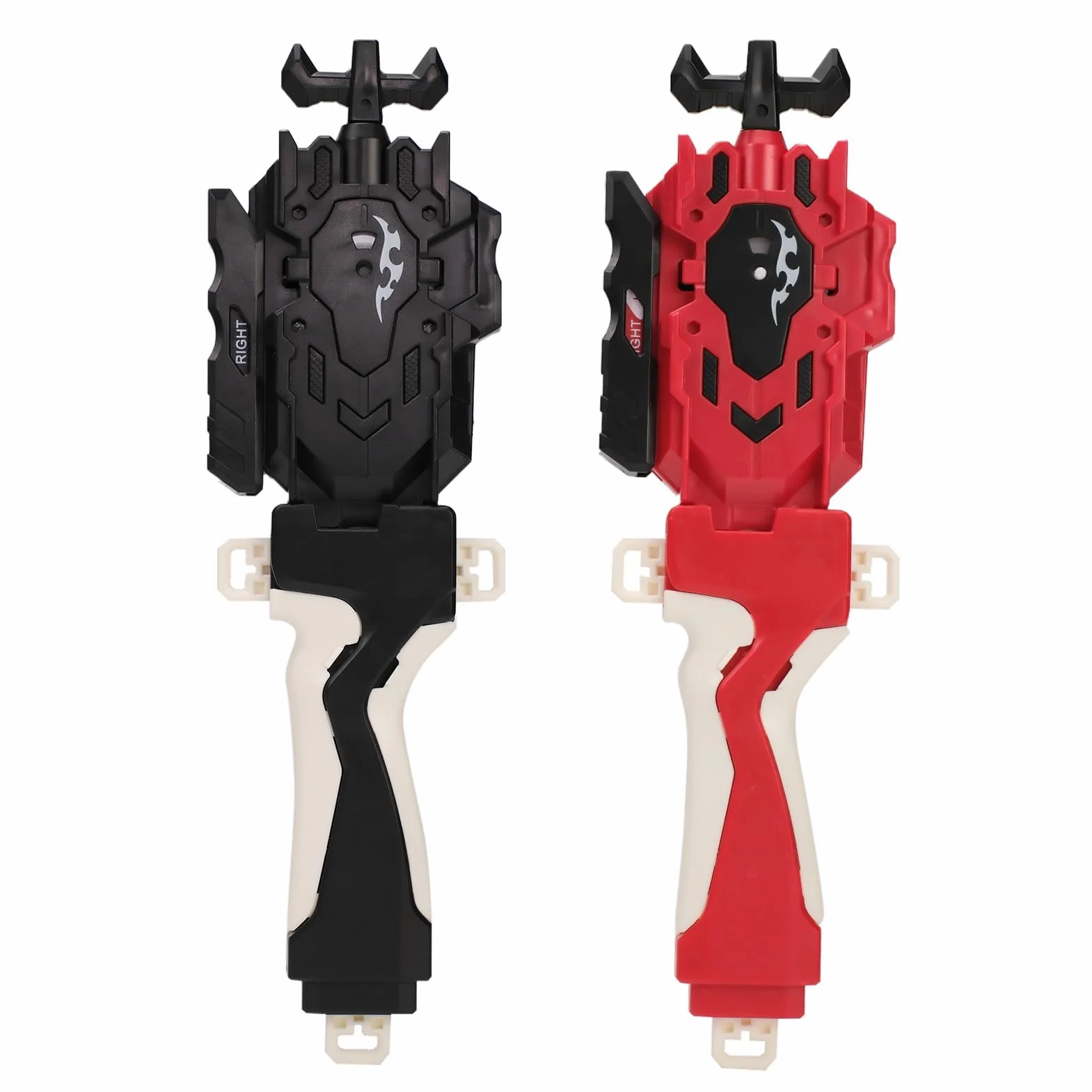 AIBREAY Burst Gyro Launcher con Mango, no Compatible con la Serie X, 2 Piezas Peonzas Launchers para Spinning Tops Burst, Lanzamiento Dual Alta Velocidad, Juguete de Batalla para Niños