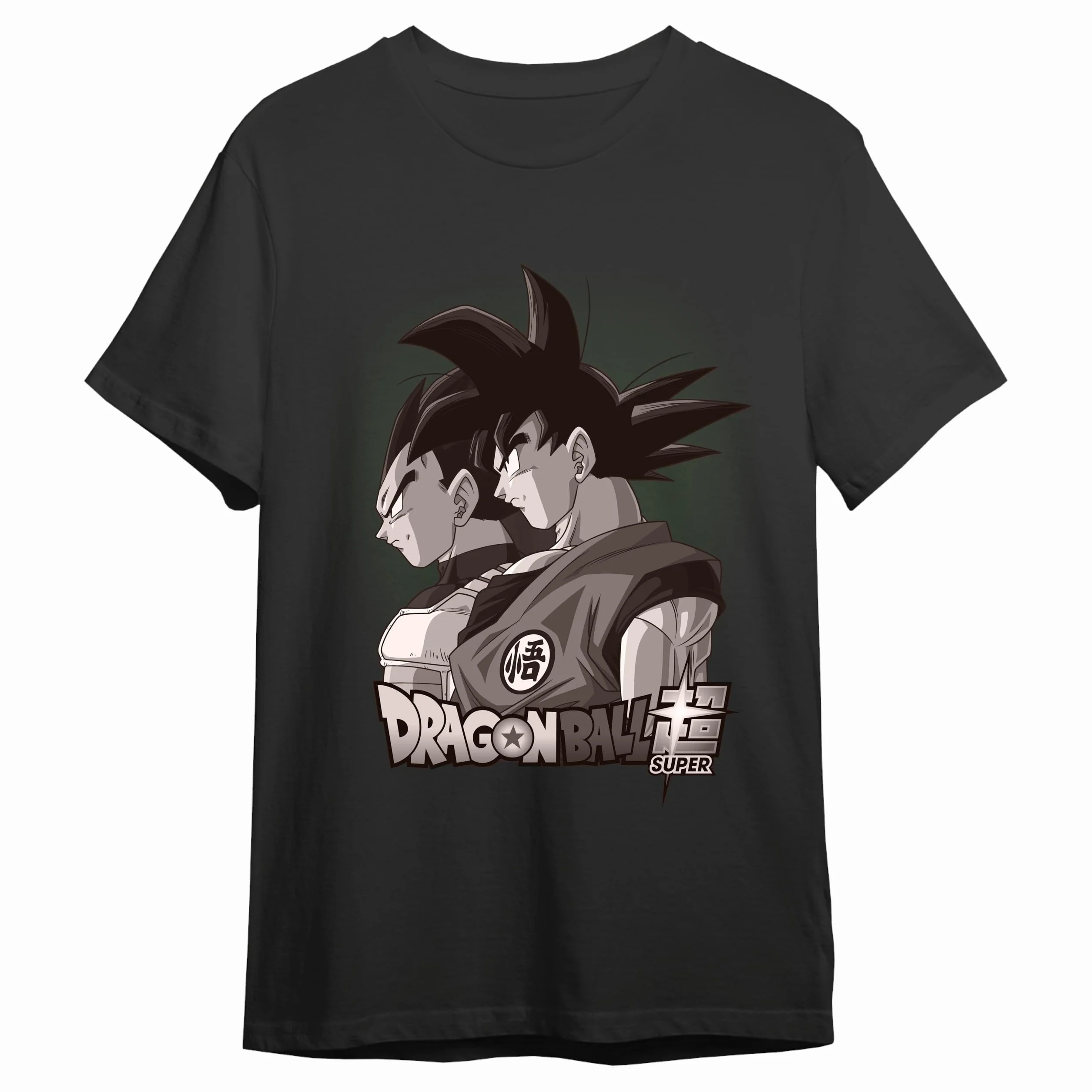 Dragon Ball Super Goku & Vegeta Black Short Sleeve T-Shirt Unisex Adulto Pack de 1