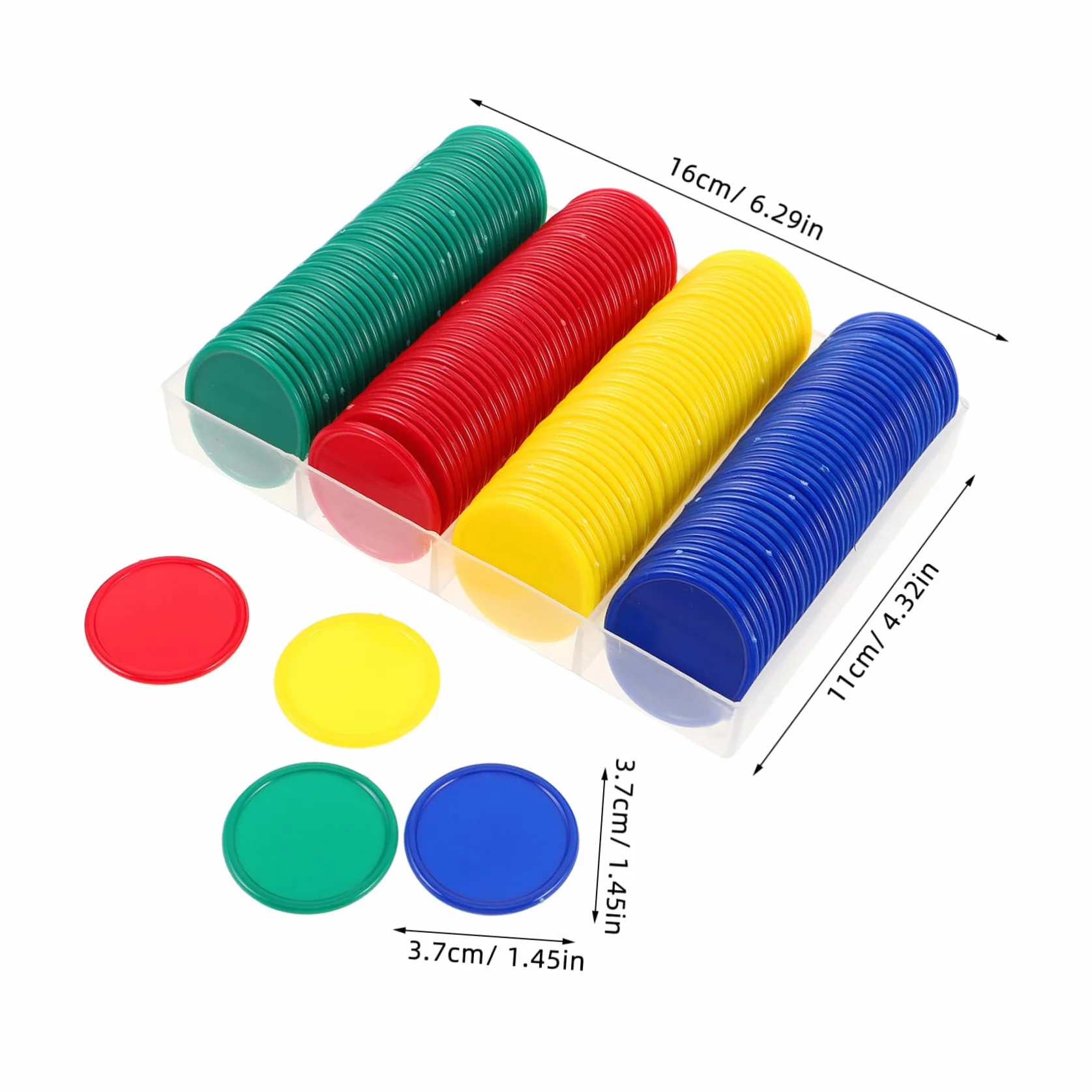 Fichas de Bingo de Plástico Diseño Portátil y Apariencia Realista 160 Piezas para Juegos Educativos y Recompensas Aula para Estudiantes y Niños