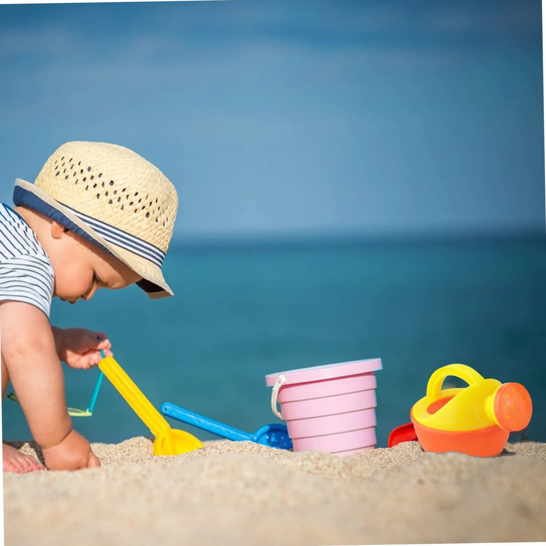 Regadera de Playa para niños pequeños, regaderas para niños, 2 Piezas de Juguete de plástico, Juguetes de baño Divertidos, jardinería educativa para (Color Aleatorio) para Uso Diario