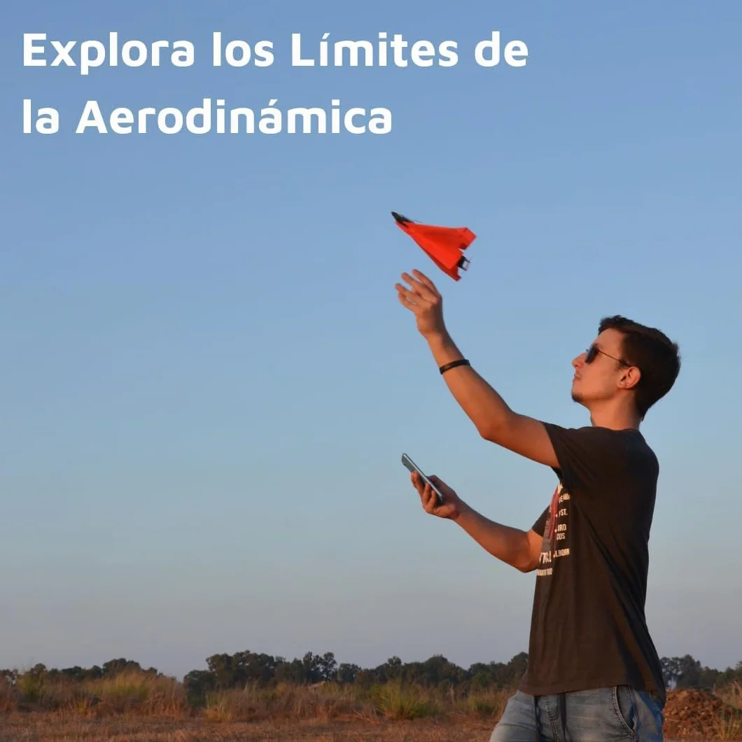 POWERUP 4.0 - Kit RC de Nueva generación para avión de Papel teledirigido por Smartphone. Fácil de pilotar con estabilizador giroscópico y piloto automático, para Aficionados, Conductores y