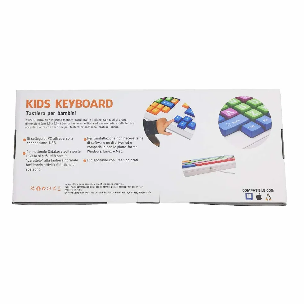 Nuevo Teclado Colorido para Mejorar el Aprendizaje de los niños - Diseño Italiano - Educational Keyboard Kids