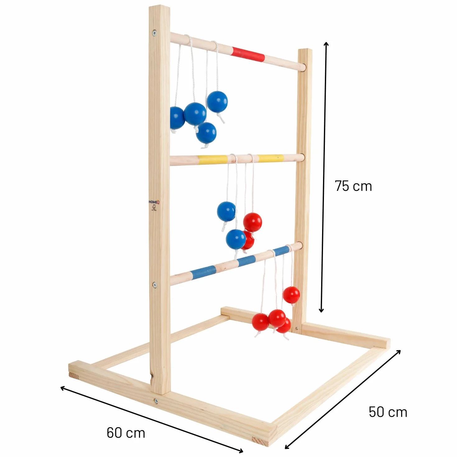 Play>it® Escalera de Golf en Madera con 6 Bolas
