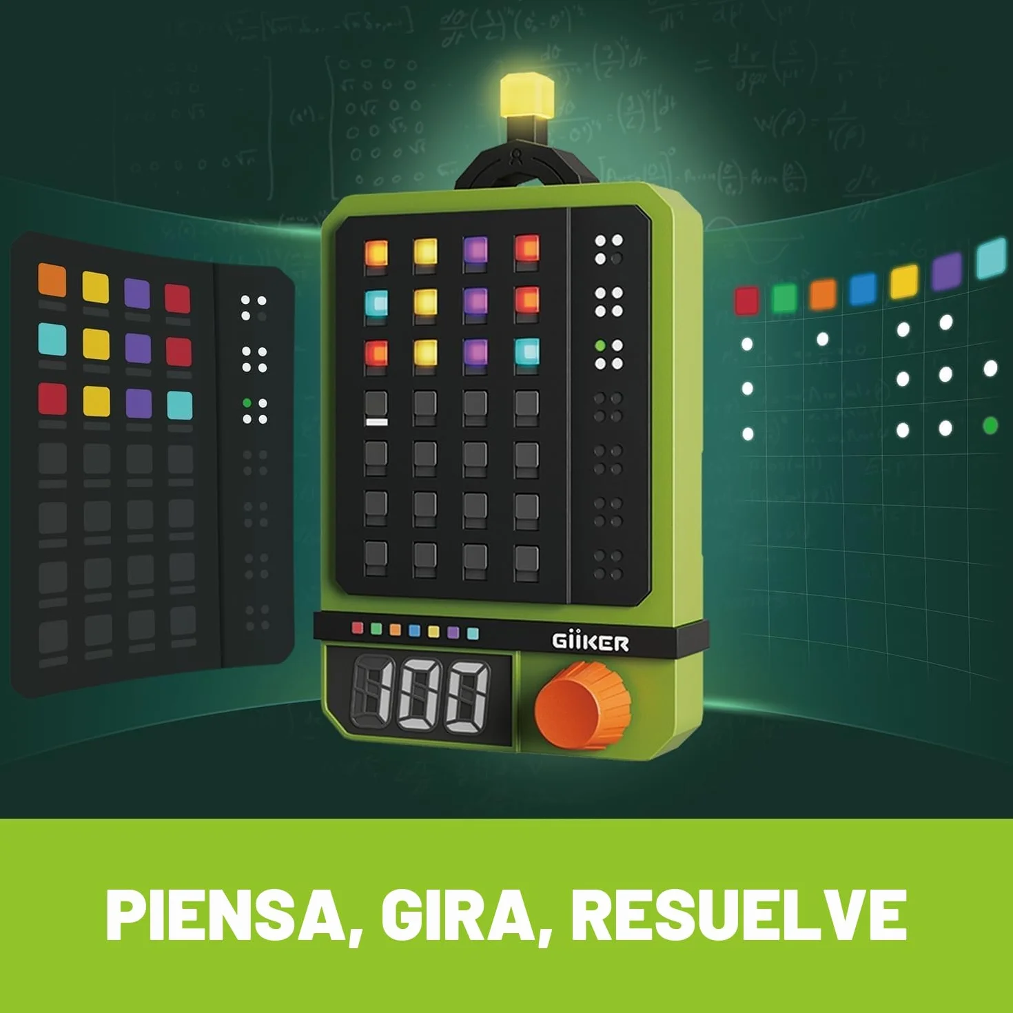 GiiKER Super Decoder – Juego de descifrar códigos | 600 niveles | Adivinar códigos de color de 4 dígitos | Modo individual y en pareja | Juego de mesa portátil/de viaje/entrenamiento cerebral para