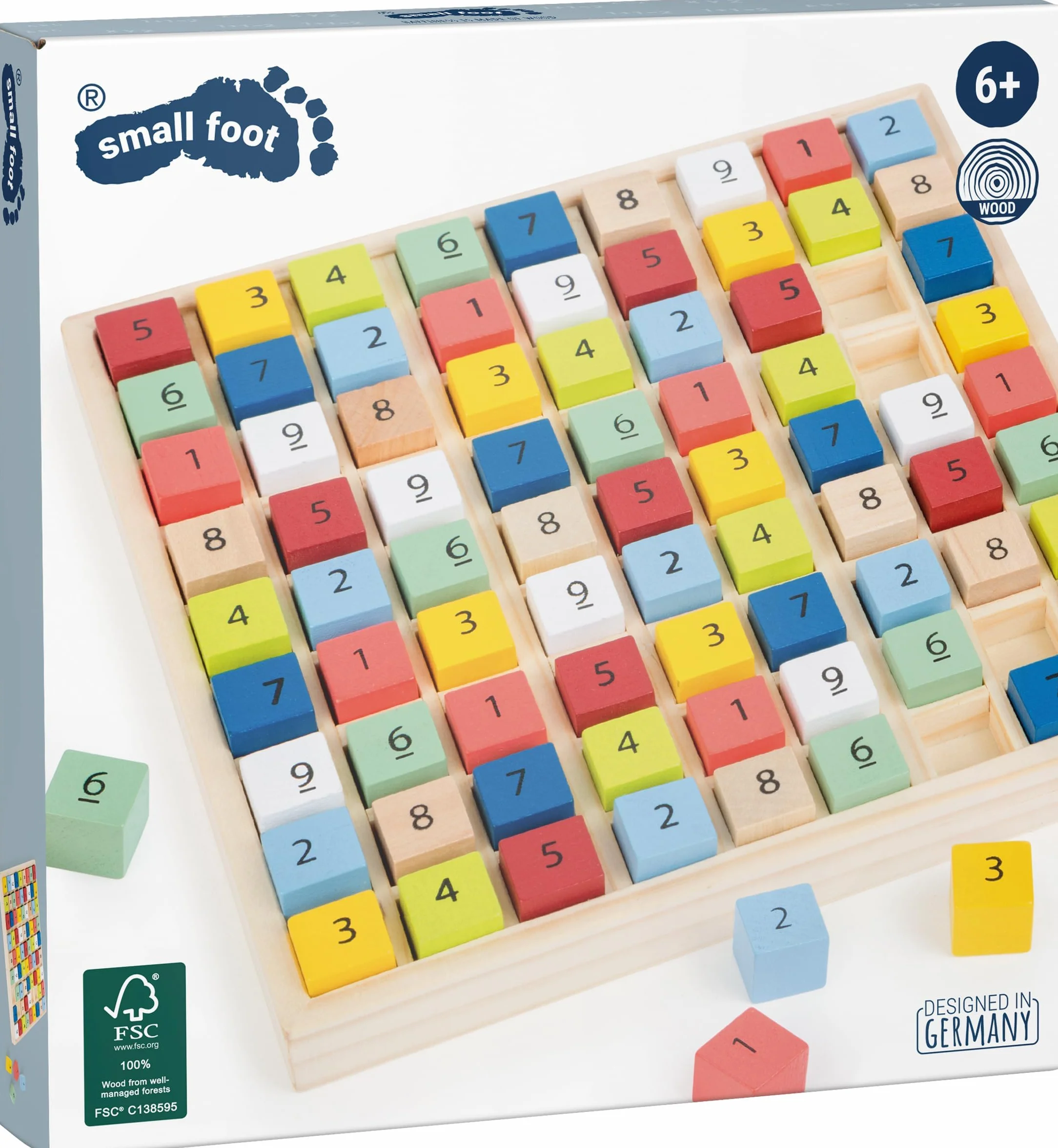 Sudoku Educate Madera Cubos Numéricos Entrena Comprensión Números