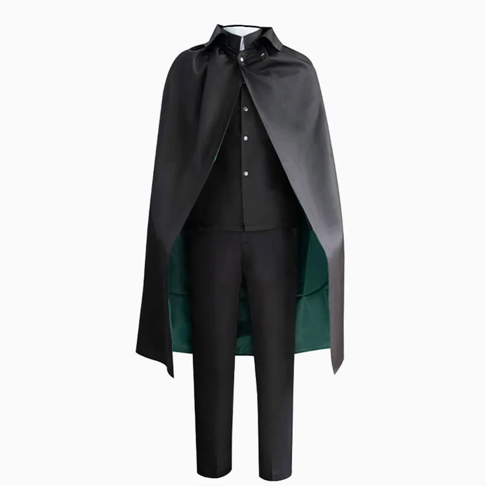 Conjunto completo de disfraz de anime Bungo Stray Dogs de Ranpo Edogawa para hombre, uniforme con capa, Halloween, Navidad, cosplay, disfraces para adultos