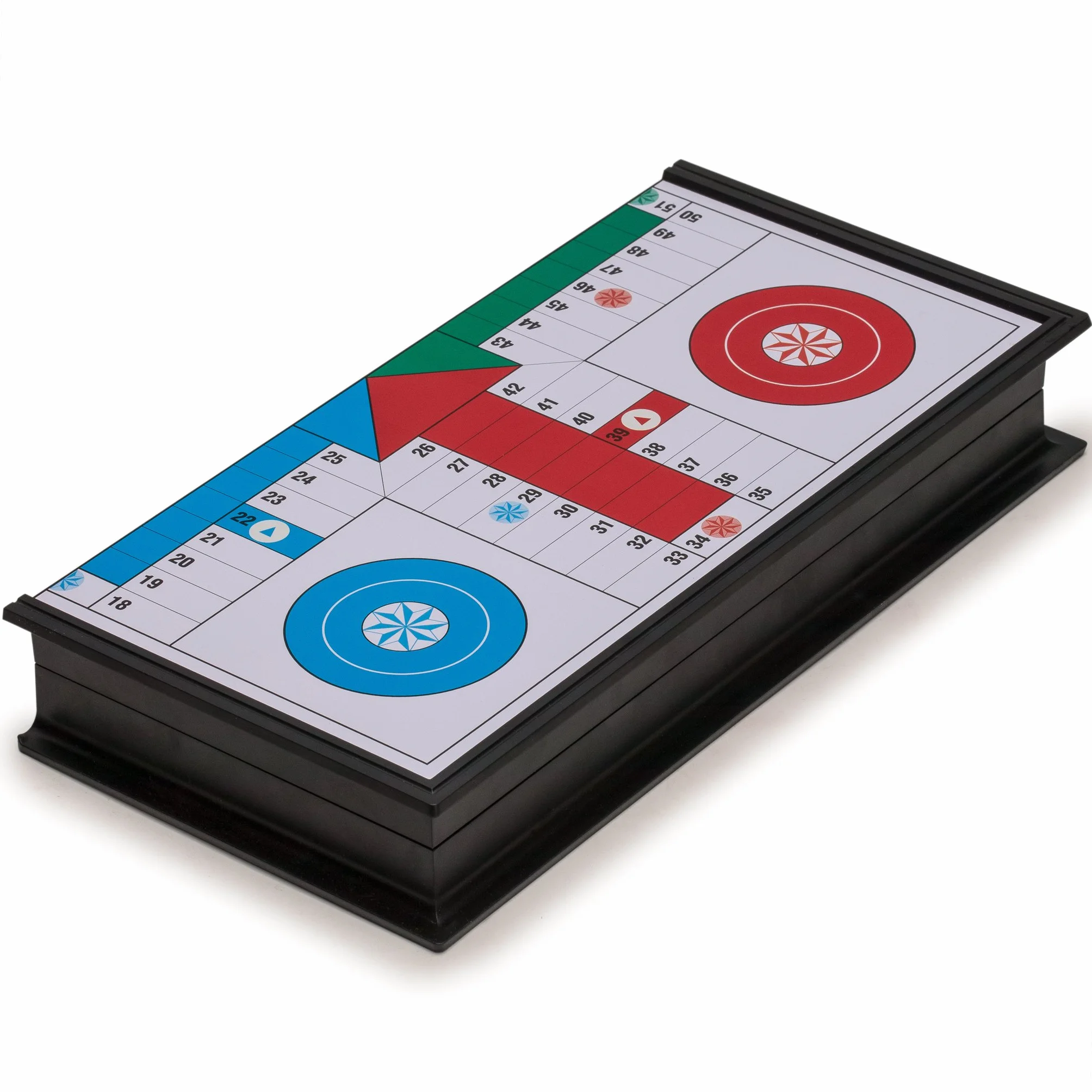 Ludo Magnético Plegable de Viaje Mini Juego de Tablero 25 cm - Juego de Estrategia Clásico Portátil