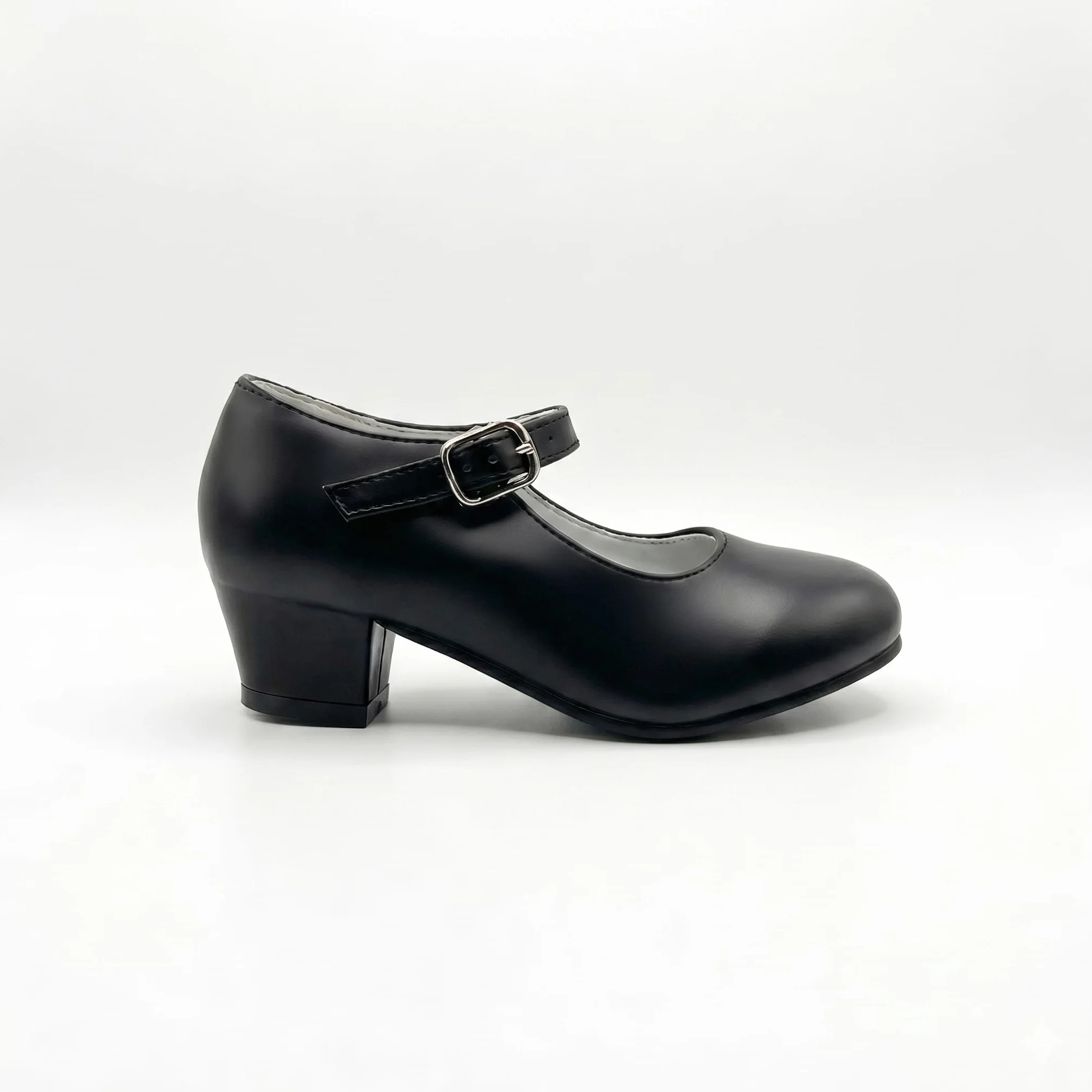 Zapatos de Baile Flamenco para Niña y Mujer Talla 24-41 Tacón Ancho 3,5 cm Cierre de Hebilla