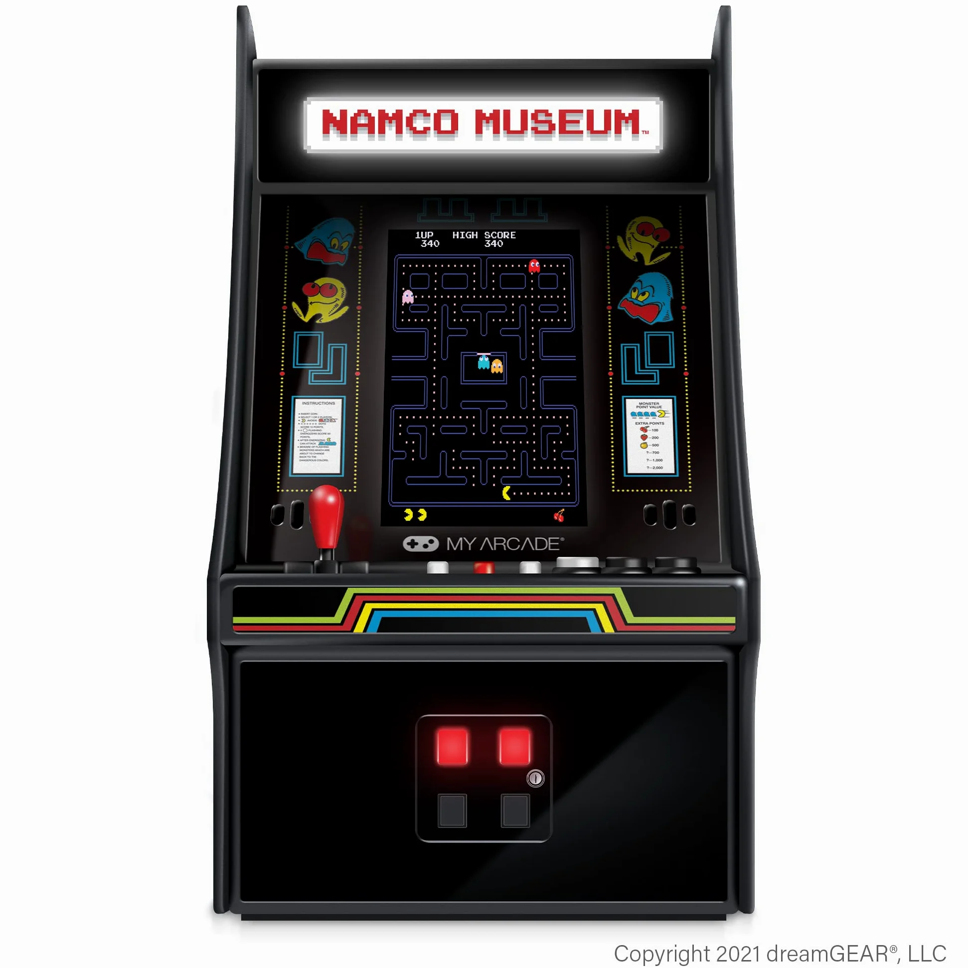 MY ARCADE Mini Jugador Bandai Namco Museum Hits Mini Cabina Retro, 20 Juegos en 1