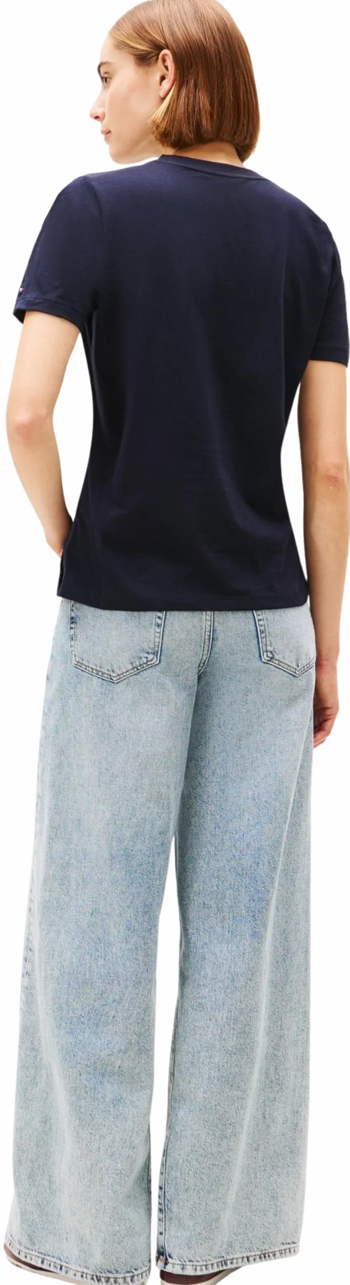 Tommy Hilfiger Camiseta Manga Corta Mujer Cuello Redondo