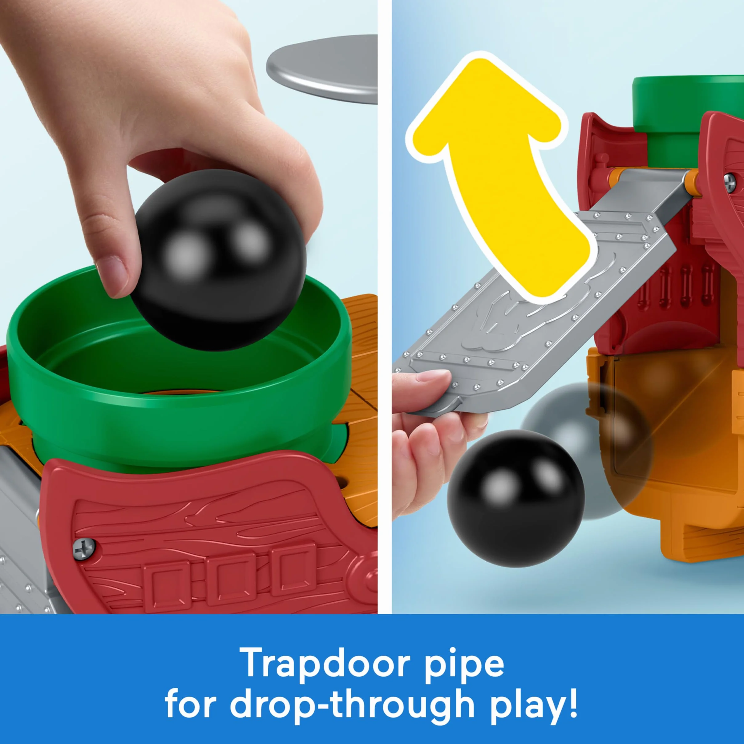 Fisher-Price Little People My Mario Juguete para niños pequeños, Conjunto de Juego de Barco de Bowser con Figura para niños y niñas en Edad Preescolar, a Partir de 18 Meses, JHG62