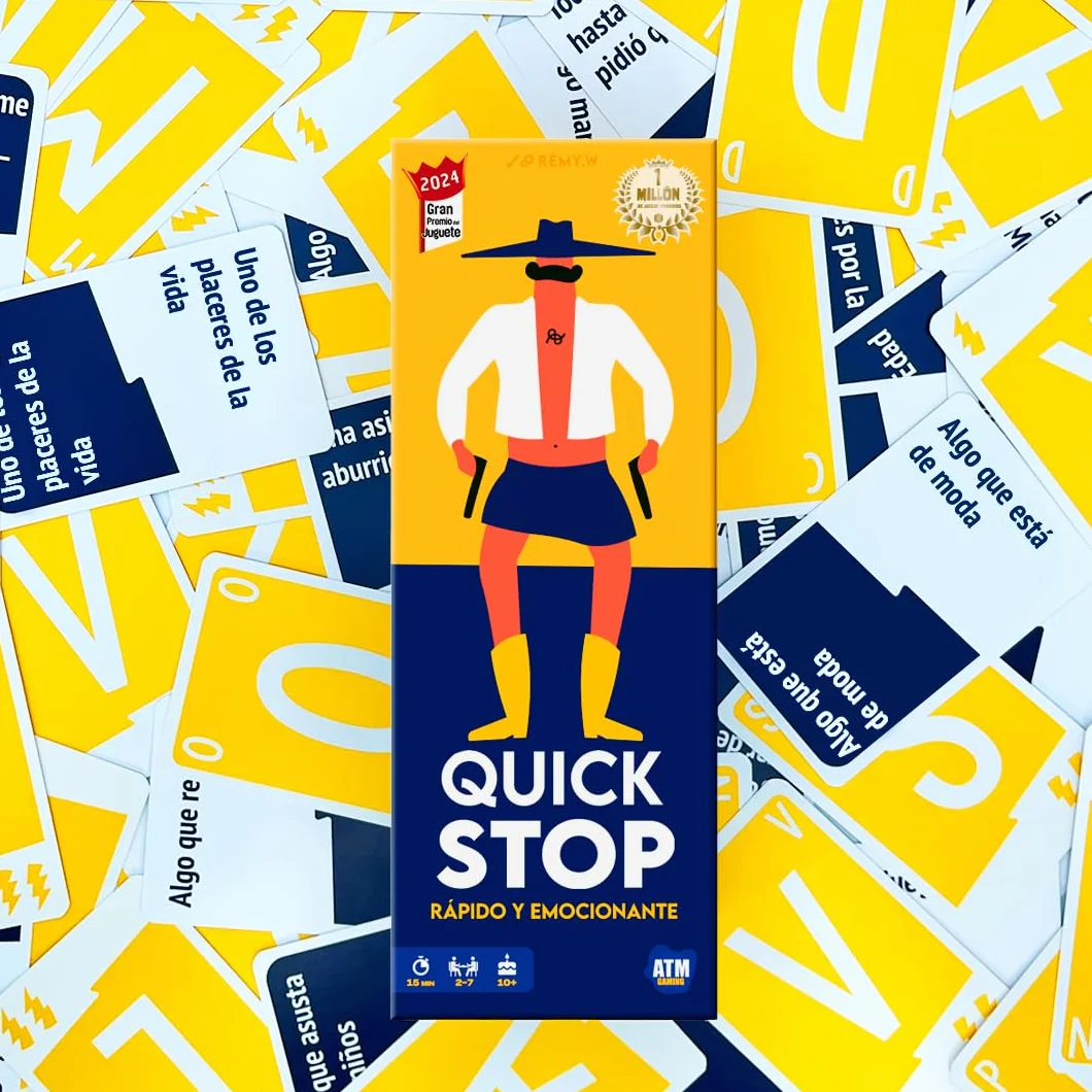 QuickStop Juegos de Mesa para Familia y Amigos 2-7 Jugadores Gran Premio del Juguete 2024