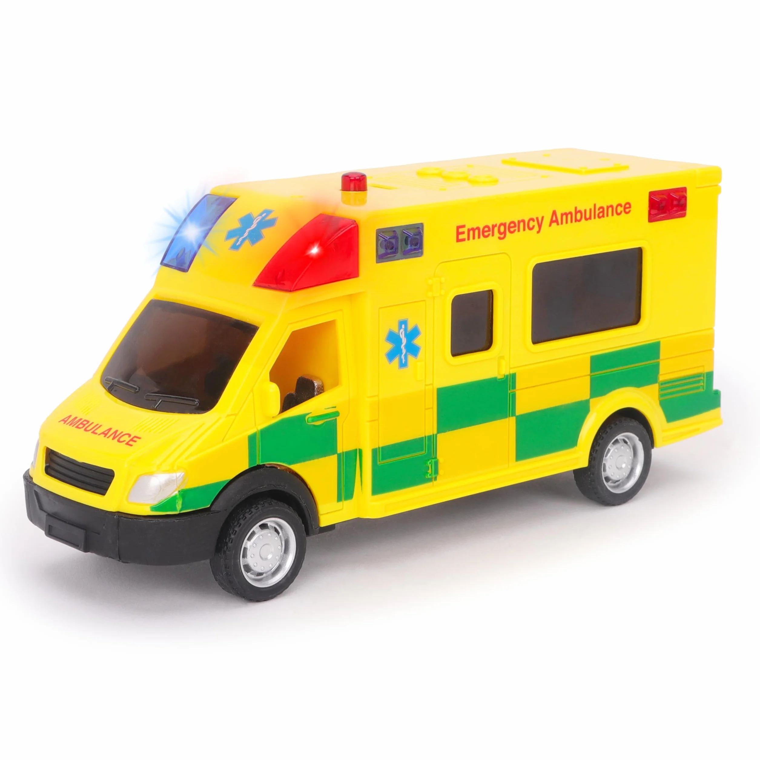 Toyland® Ambulancia - Juguete de emergencia con luz y sonido, escala 1:40, vehículo de juego, a partir de 3 años