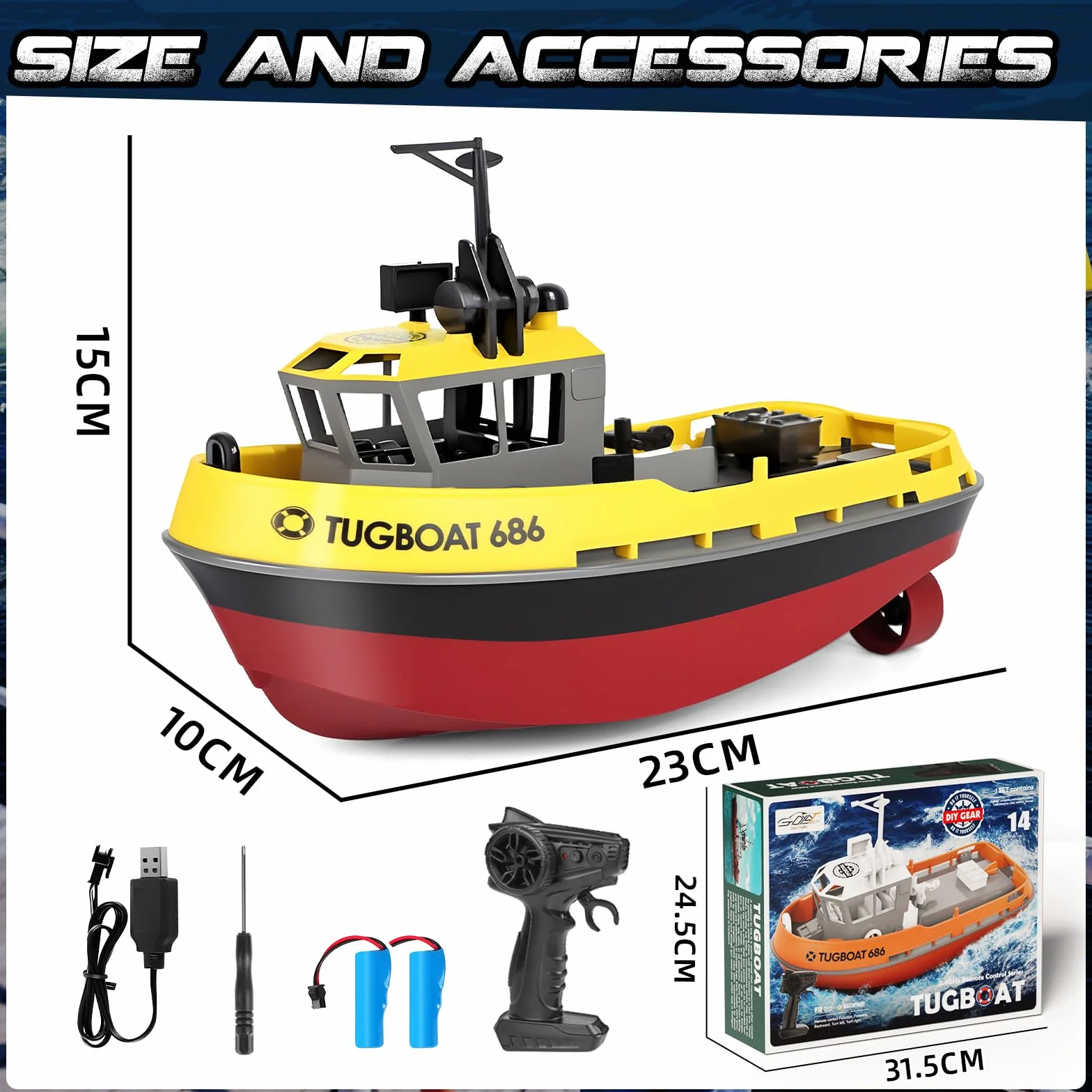 FORMIZON Barco Teledirigido, 1:72 Barco Teledirigido De Bricolaje A Escala, 2.4GHz Lancha Teledirigida con Luces LED, Juguetes Acuáticos de Verano para Niños y Adultos