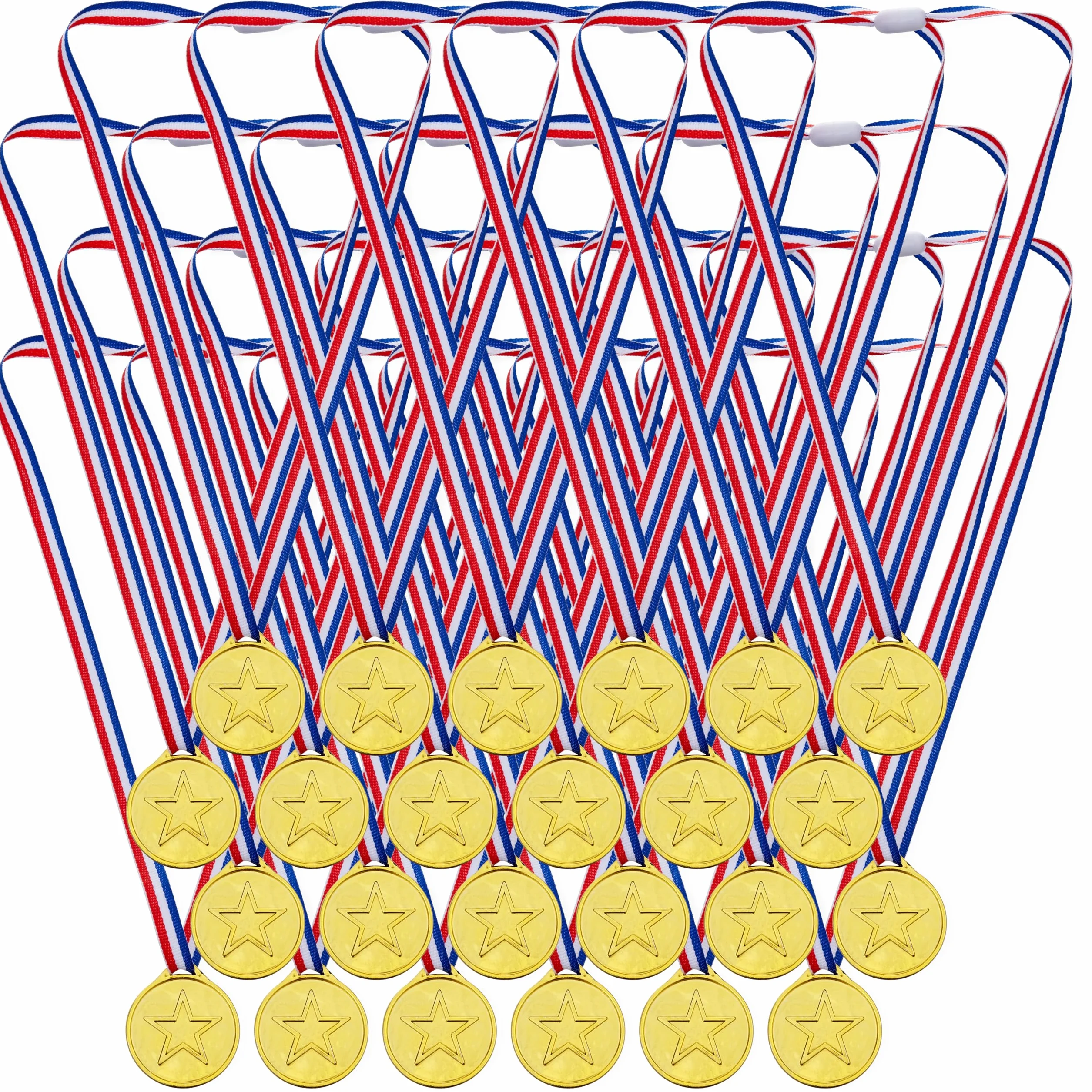 THE TWIDDLERS Set de 24 Medallas para Competiciones Escolares, Fútbol, Baile y Logros