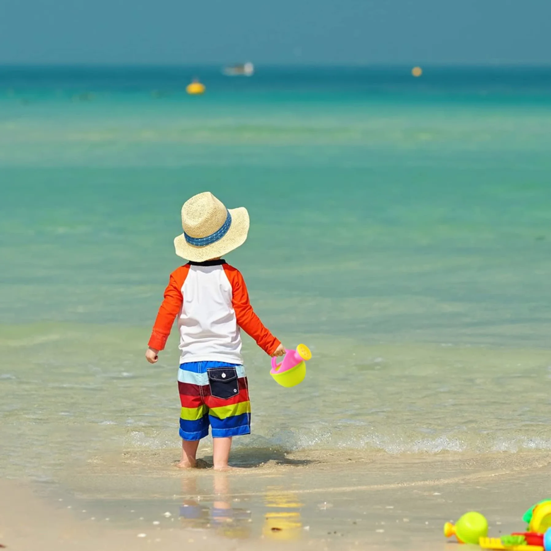 Regadera de Playa para niños pequeños, regaderas para niños, 2 Piezas de Juguete de plástico, Juguetes de baño Divertidos, jardinería educativa para (Color Aleatorio) para Uso Diario