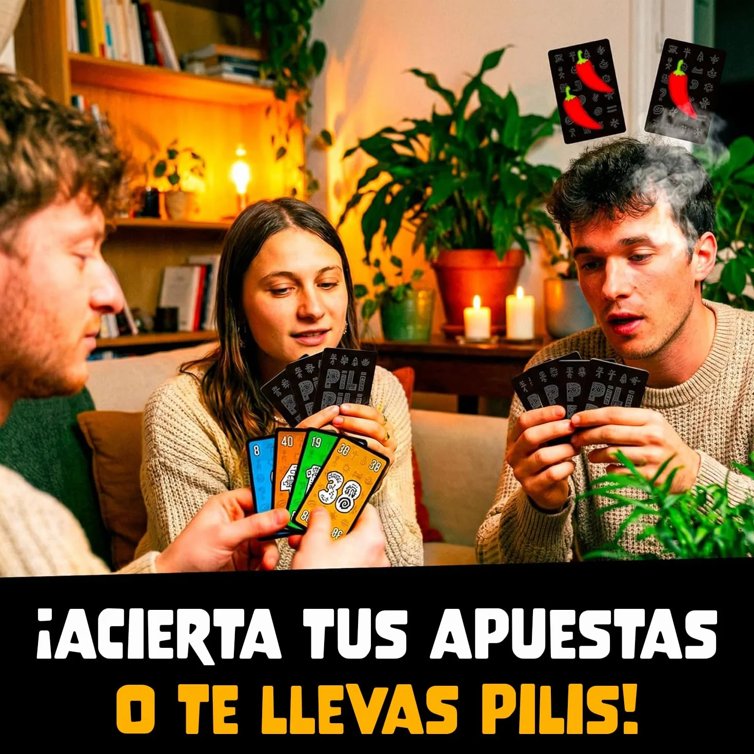 PILI PILI - Juego de Mesa Rápido y Estratégico | para Familia y Amigos - 2 a 8 Jugadores - Ganador del Gran Premio del Juguete 2025 - Regalo Original