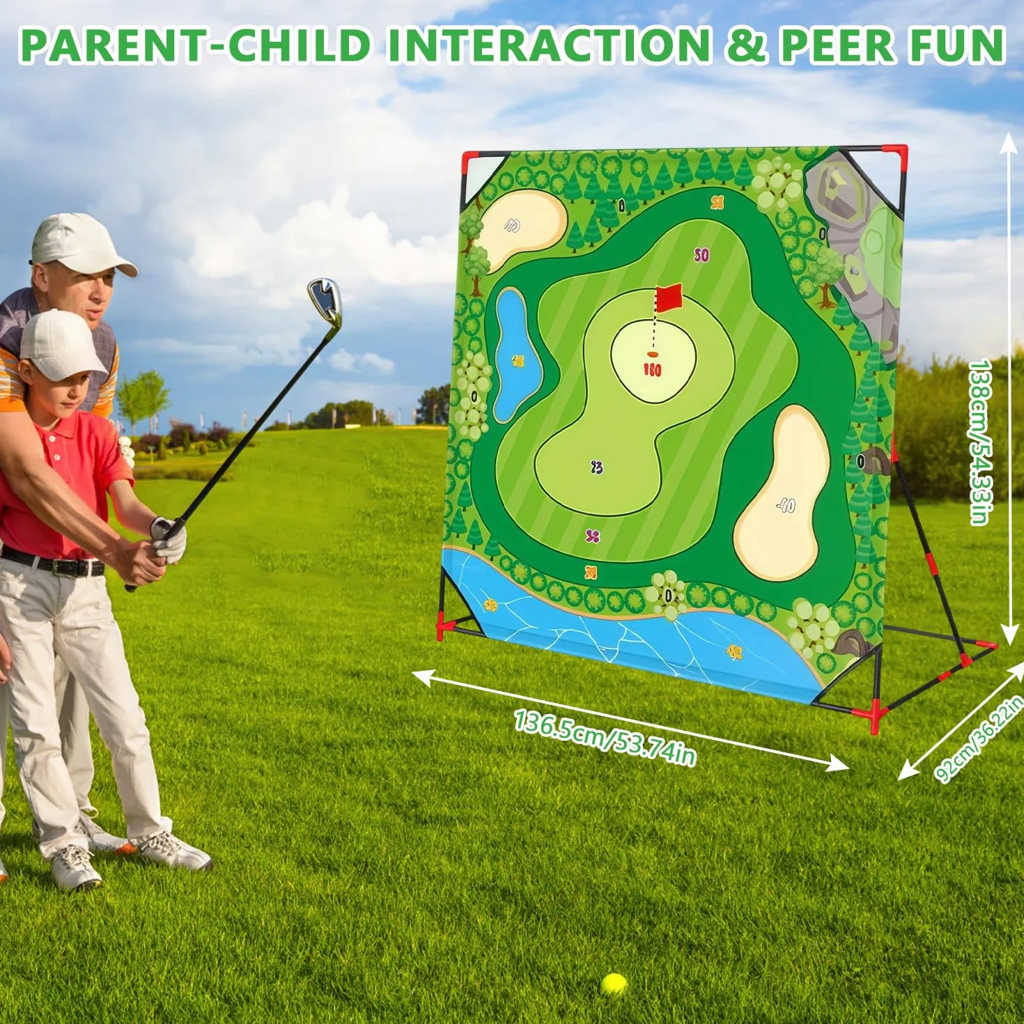 Juego de golf con pelotas de golf y contador de puntos, juego de mini golf, juguetes de golf para niños y adultos, mini maletín de golf, juego de astillado de golf, juego de golf para el hogar