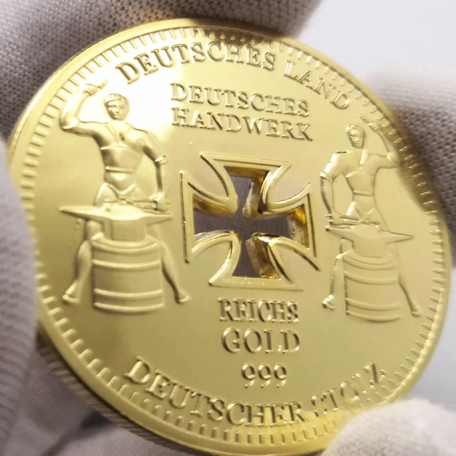 Moneda Conmemorativa Hueca Alemana, Moneda Conmemorativa de águila Cruzada, Monedas Coleccionables, Artesanías Retro