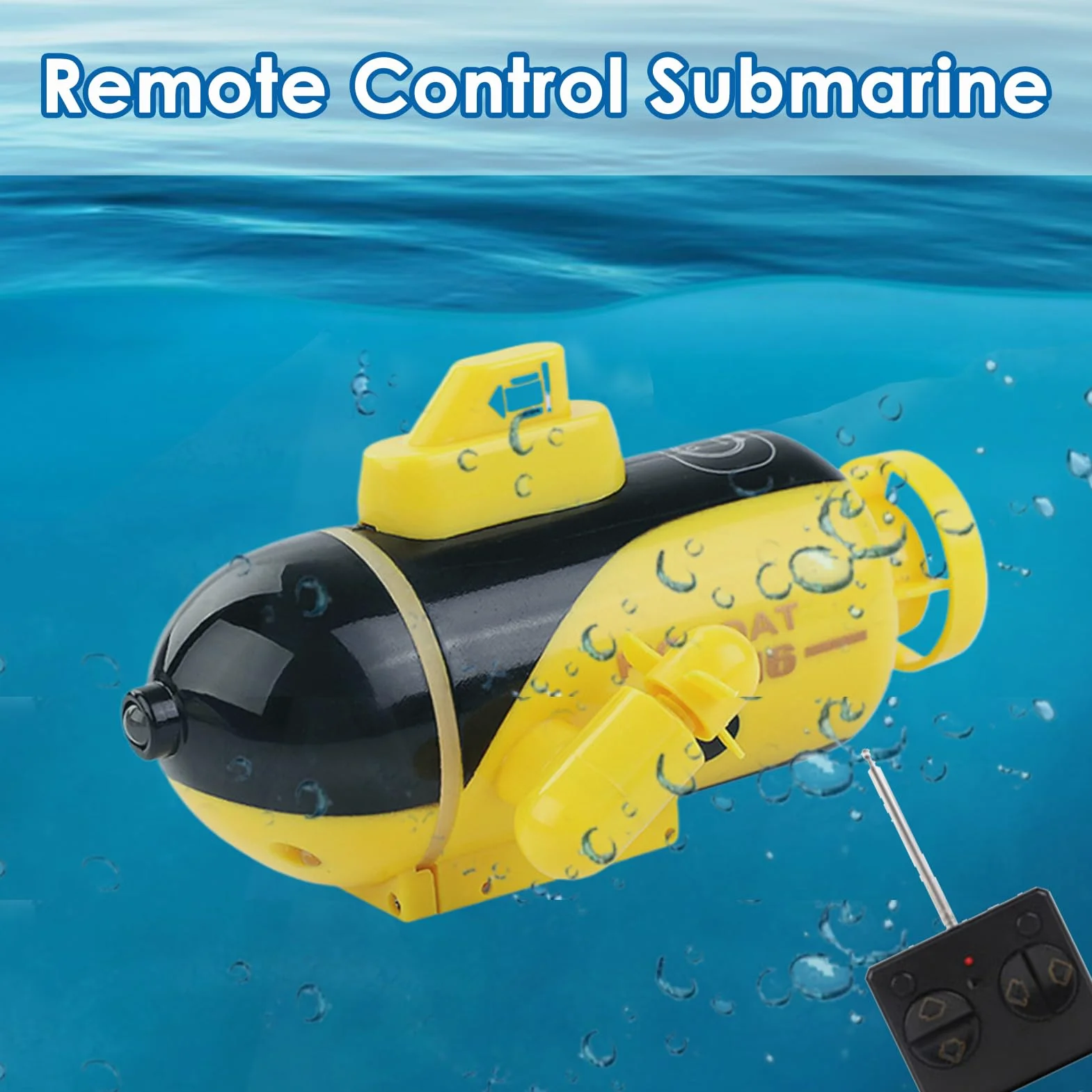 Submarino RC para niños,s RC para niños | de Carreras - de Piscina submarina Resistente al Agua de Alta Velocidad Recargable para cumpleaños, Relleno de Medias, Piscinas, estanques de Lagos